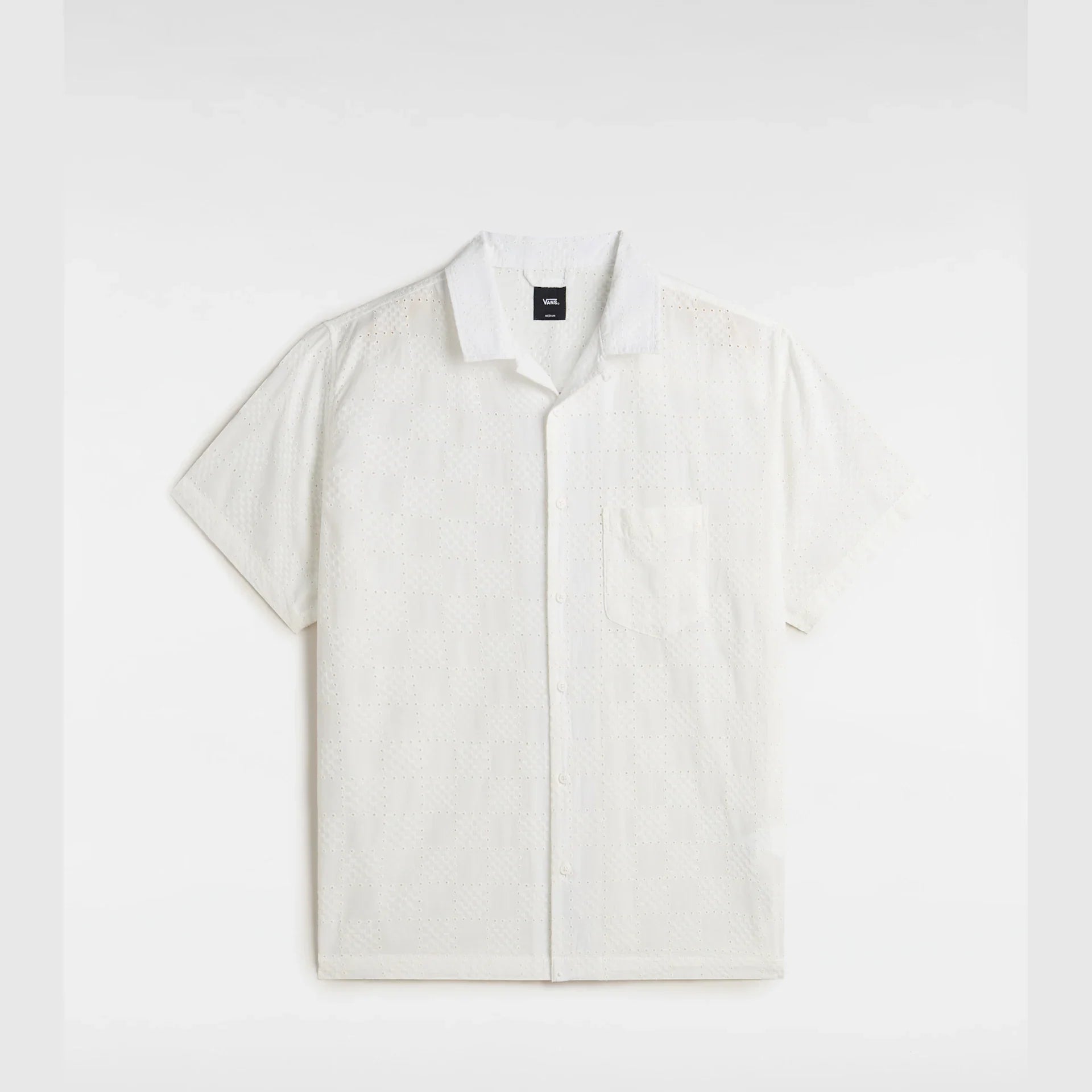 VANS Wayside Eyelet SS Woven marshmallow kép 1