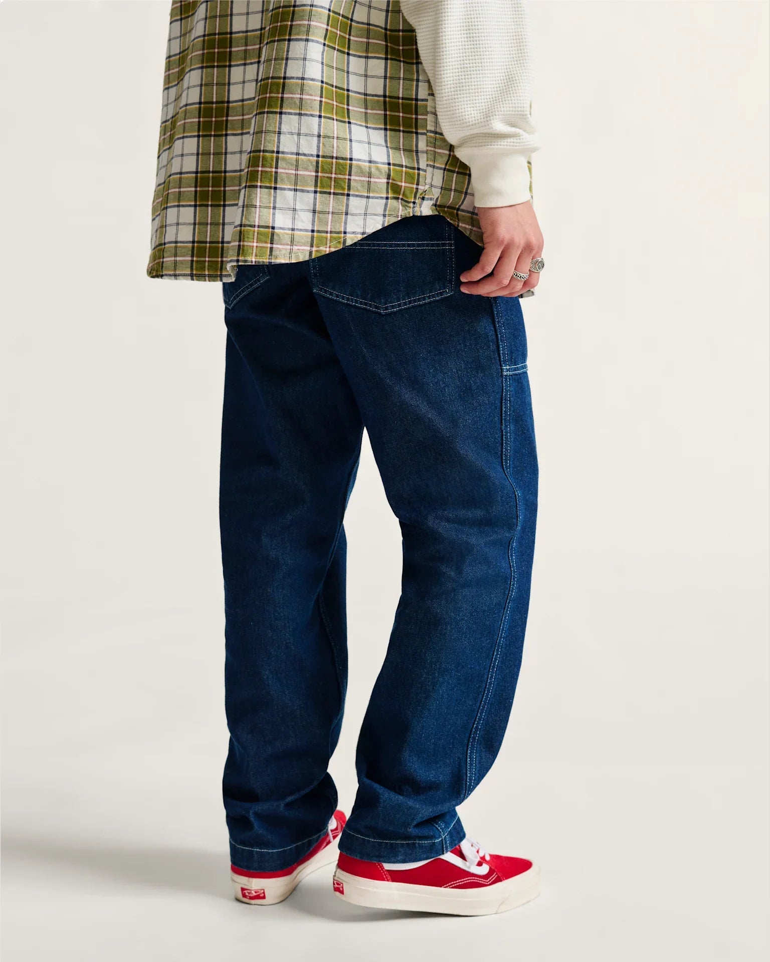 VANS Fatigue Loose Tapered Denim Pant Dark Denim kép 3