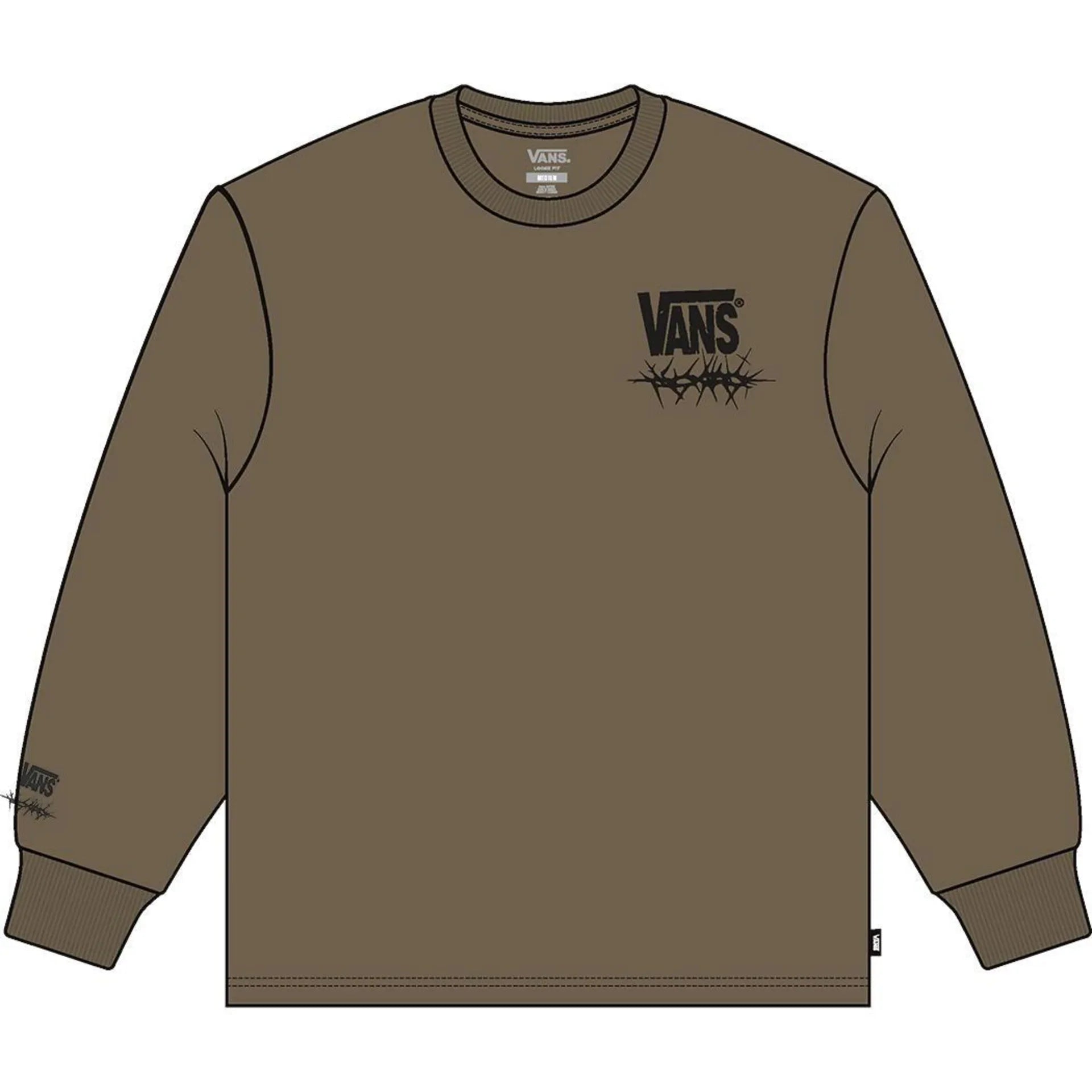 VANS MTE Goshawk LS Tee Sepia kép 2