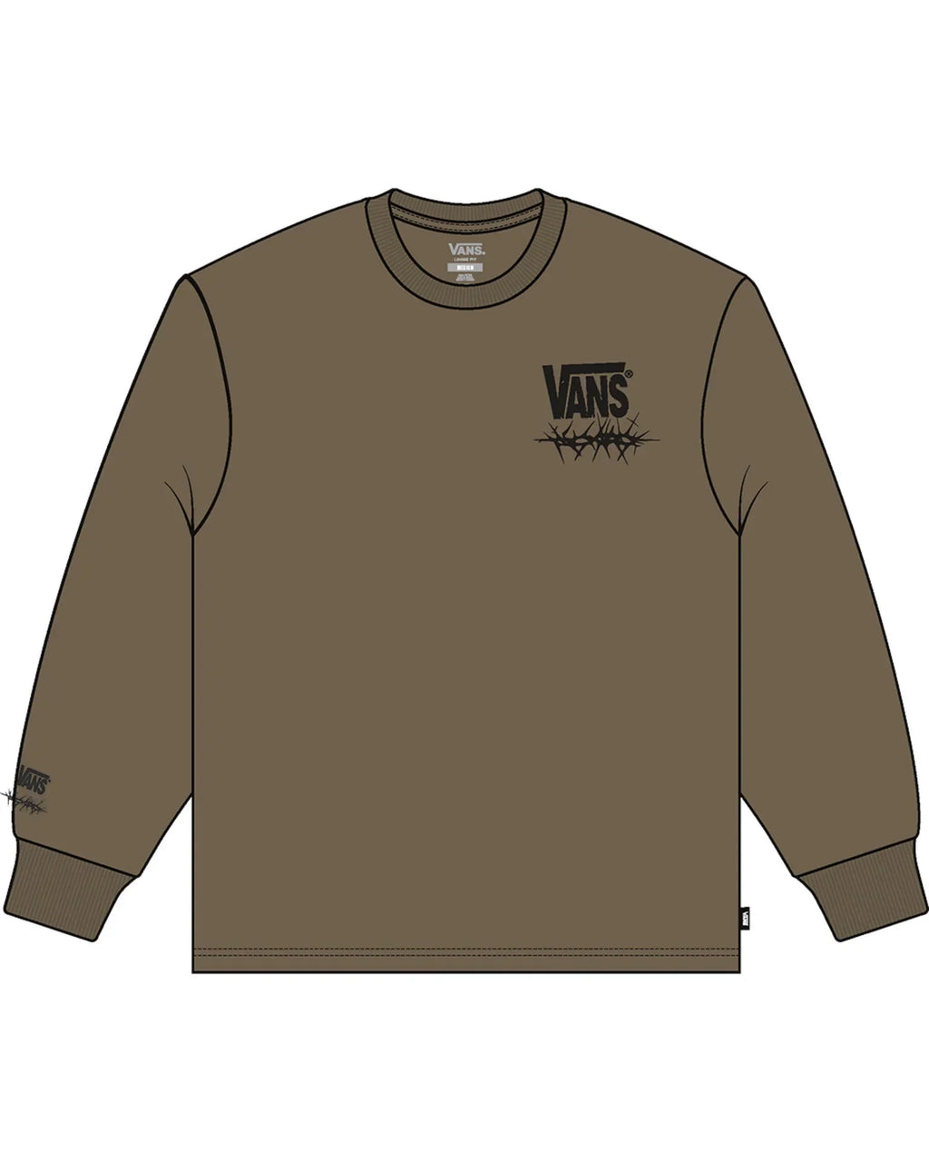 VANS MTE Goshawk LS Tee Sepia kép 1