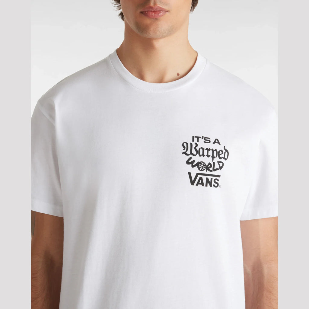 VANS Warped World SS White kép 6