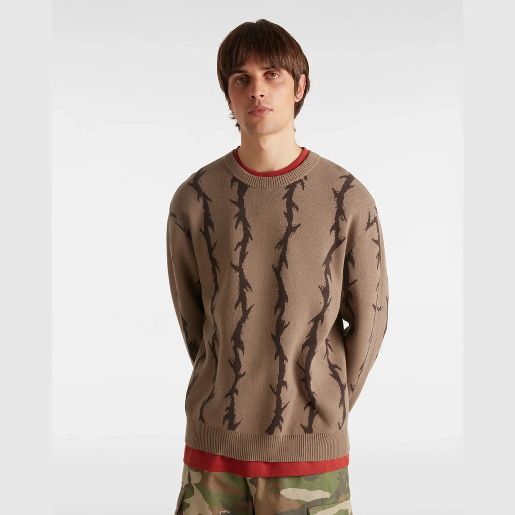 VANS Skate Thorn Crew Sweater Walnut kép 3