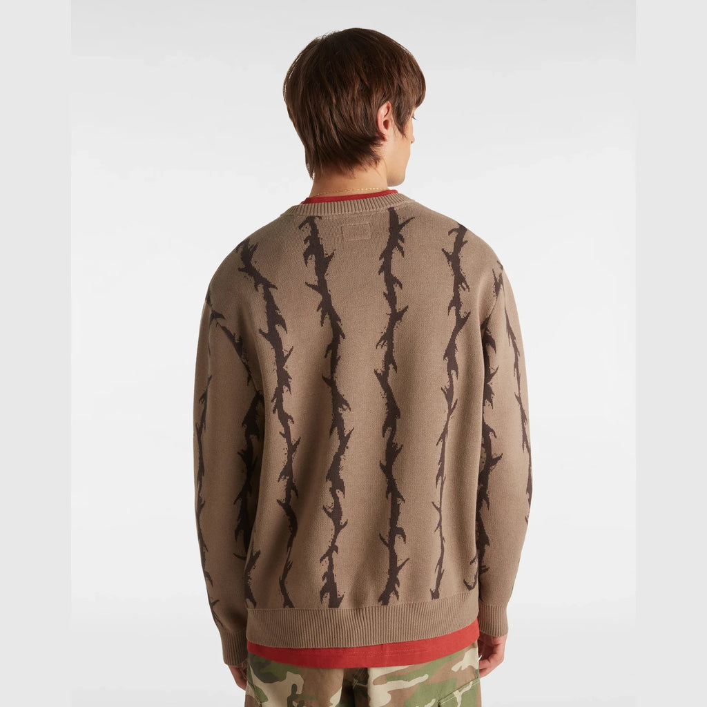VANS Skate Thorn Crew Sweater Walnut kép 4
