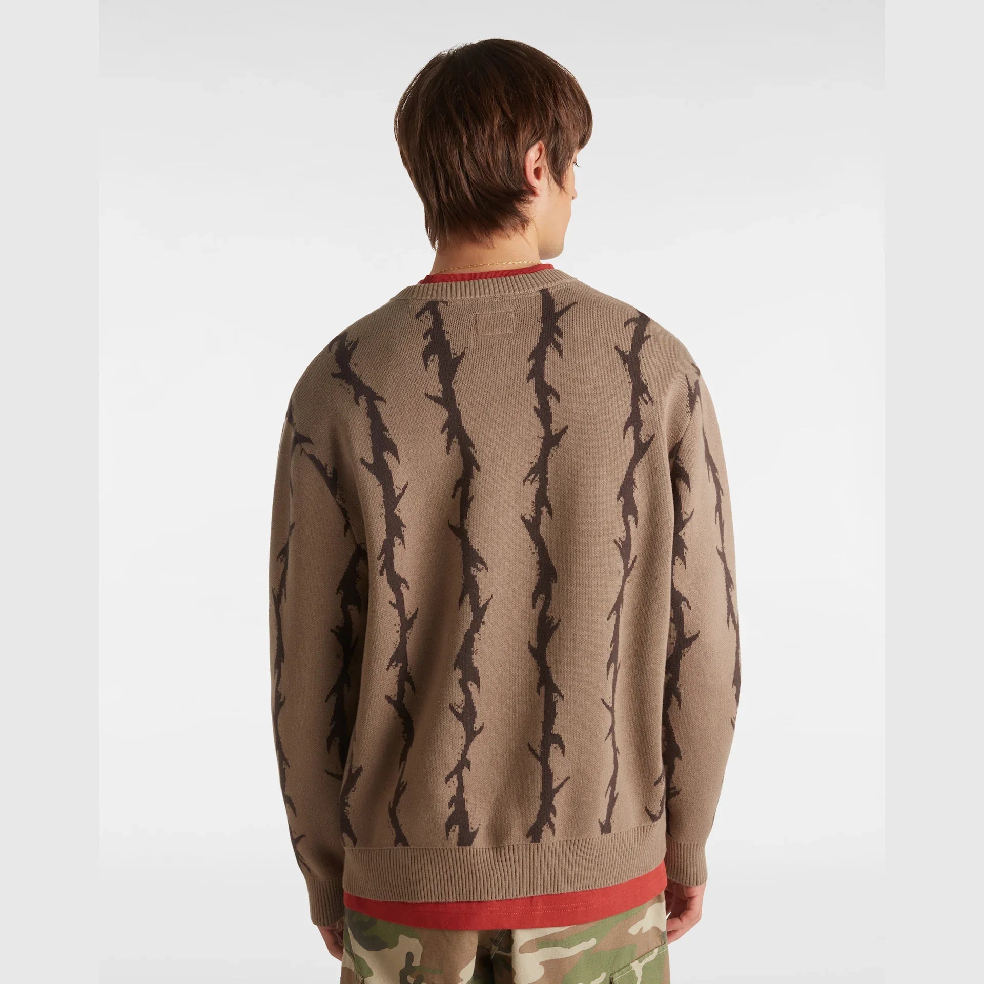 VANS Skate Thorn Crew Sweater Walnut kép 4