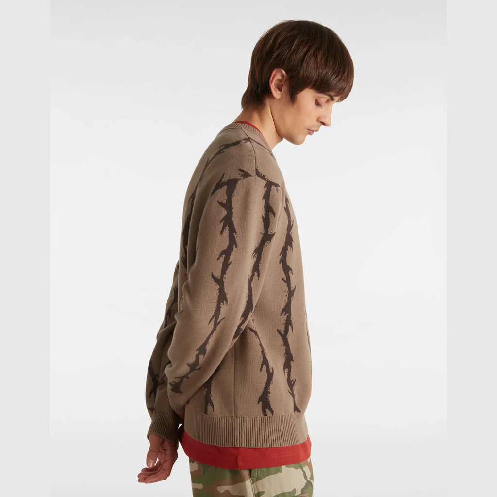 VANS Skate Thorn Crew Sweater Walnut kép 5