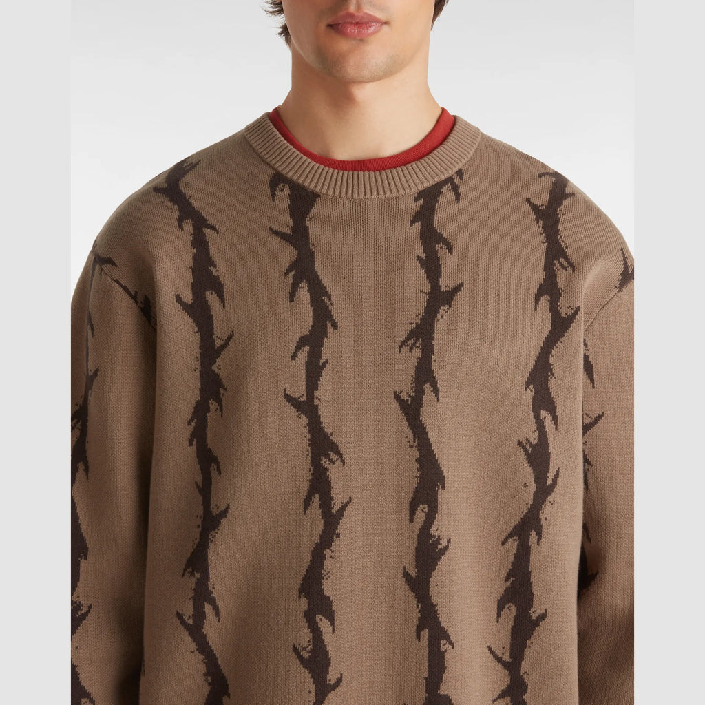 VANS Skate Thorn Crew Sweater Walnut kép 7