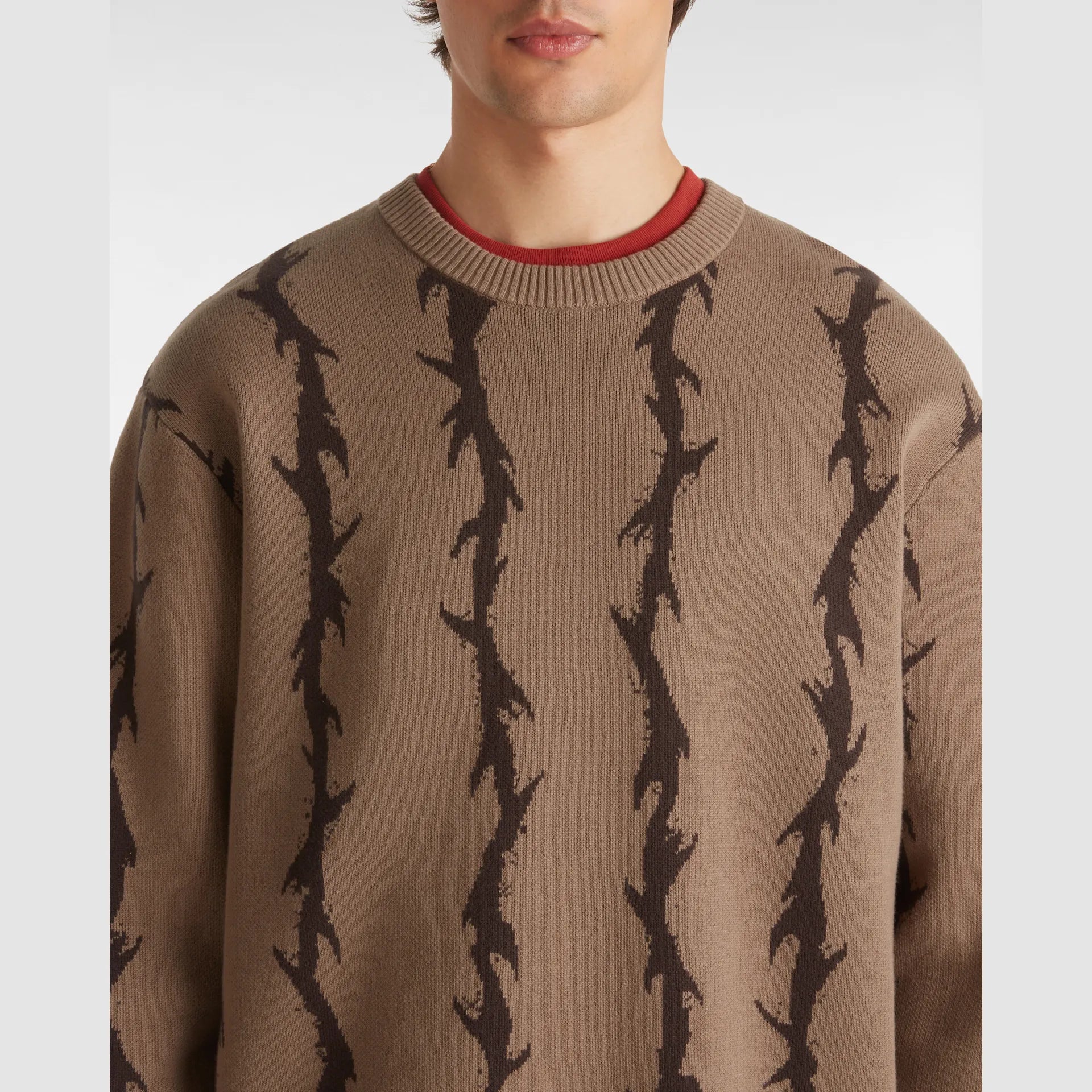 VANS Skate Thorn Crew Sweater Walnut kép 7