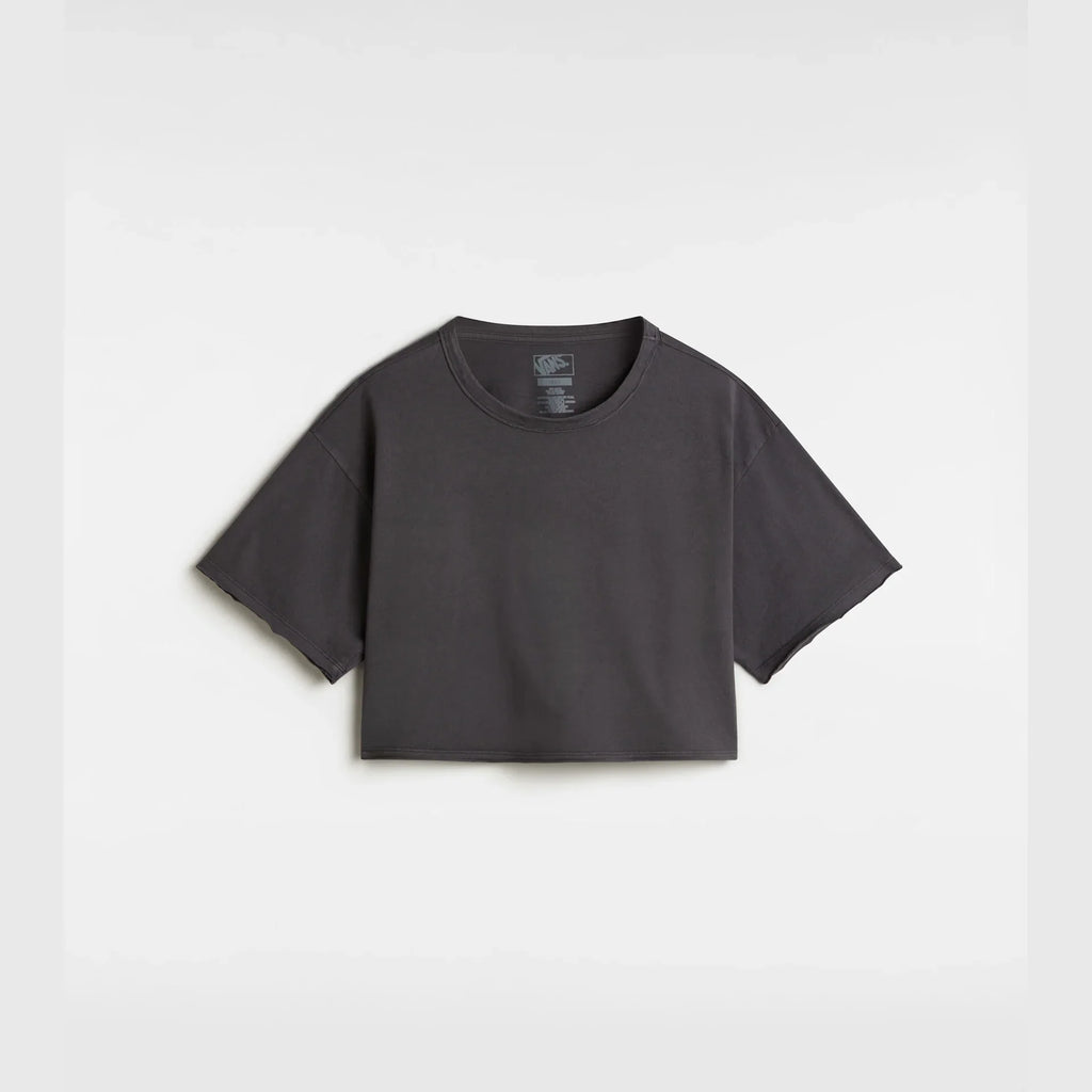 VANS Relaxed Crop Wash SS Tee Black kép 1