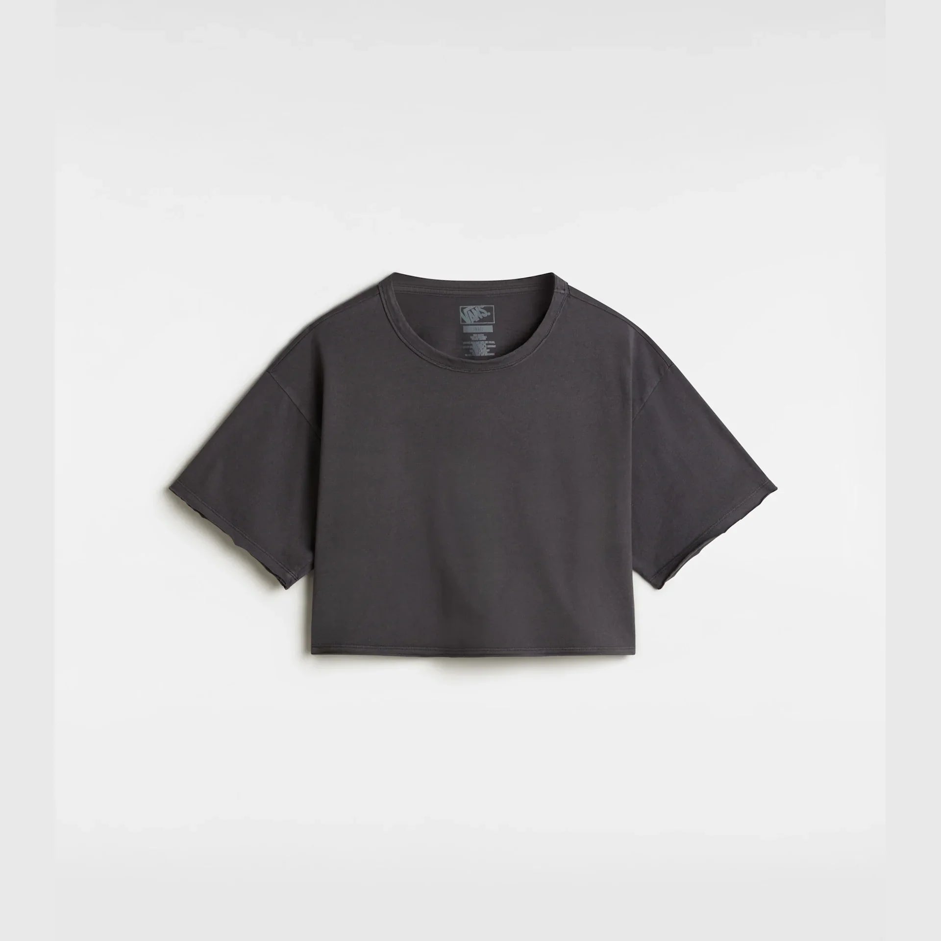 VANS Relaxed Crop Wash SS Tee Black kép 1