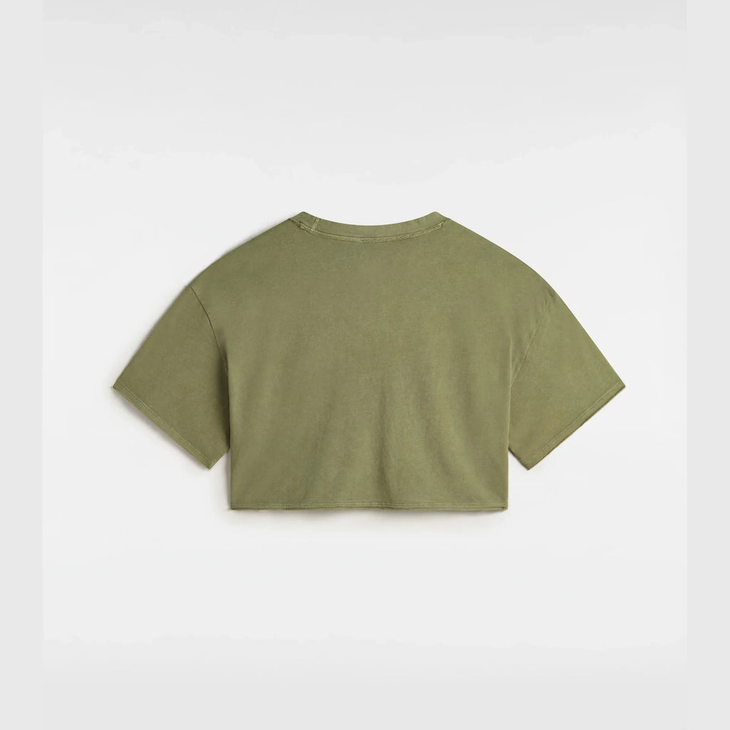 VANS Relaxed Crop Wash SS Tee LODEN GREEN kép 2