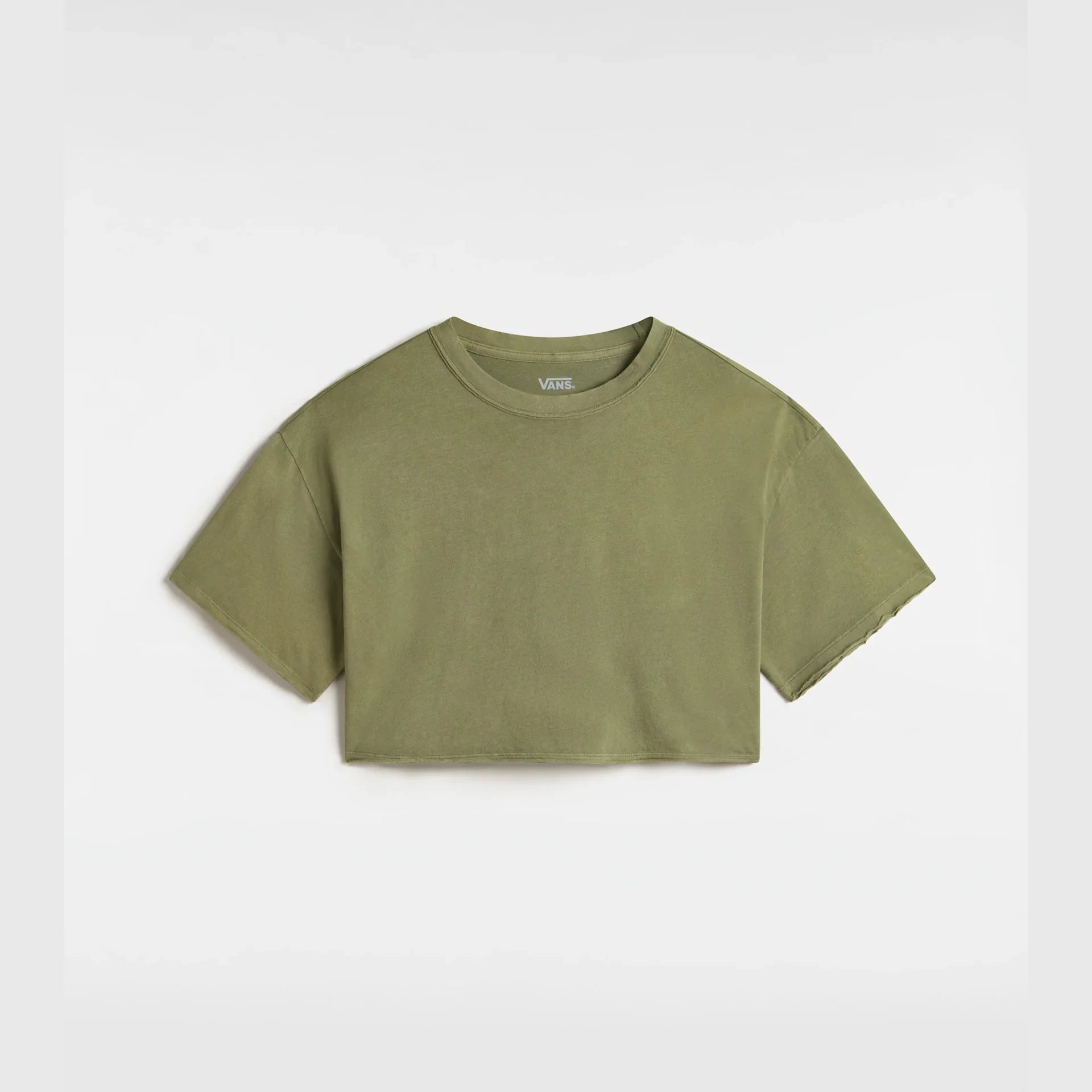 VANS Relaxed Crop Wash SS Tee LODEN GREEN kép 1