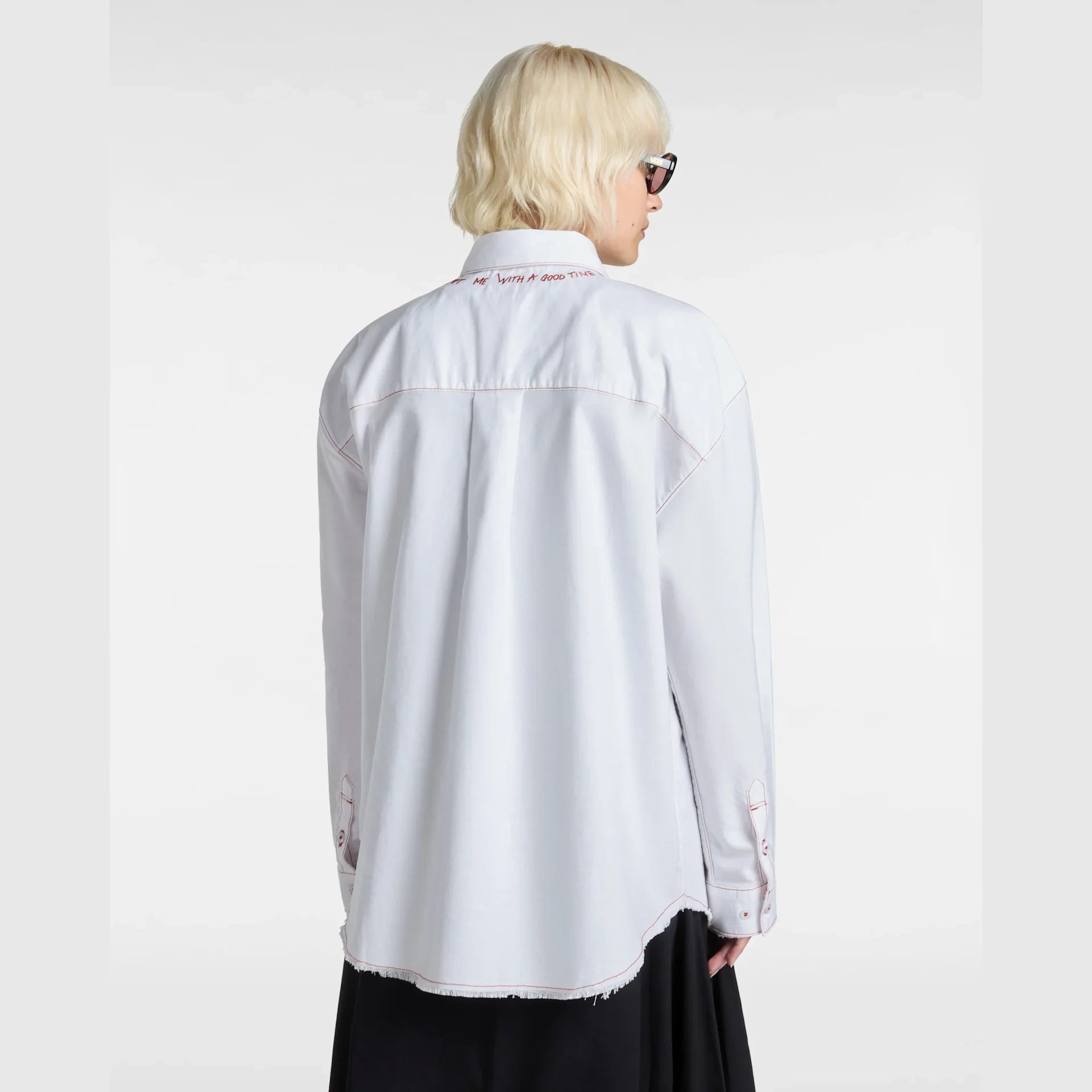 VANS Gillian Graphic Button Down White kép 4