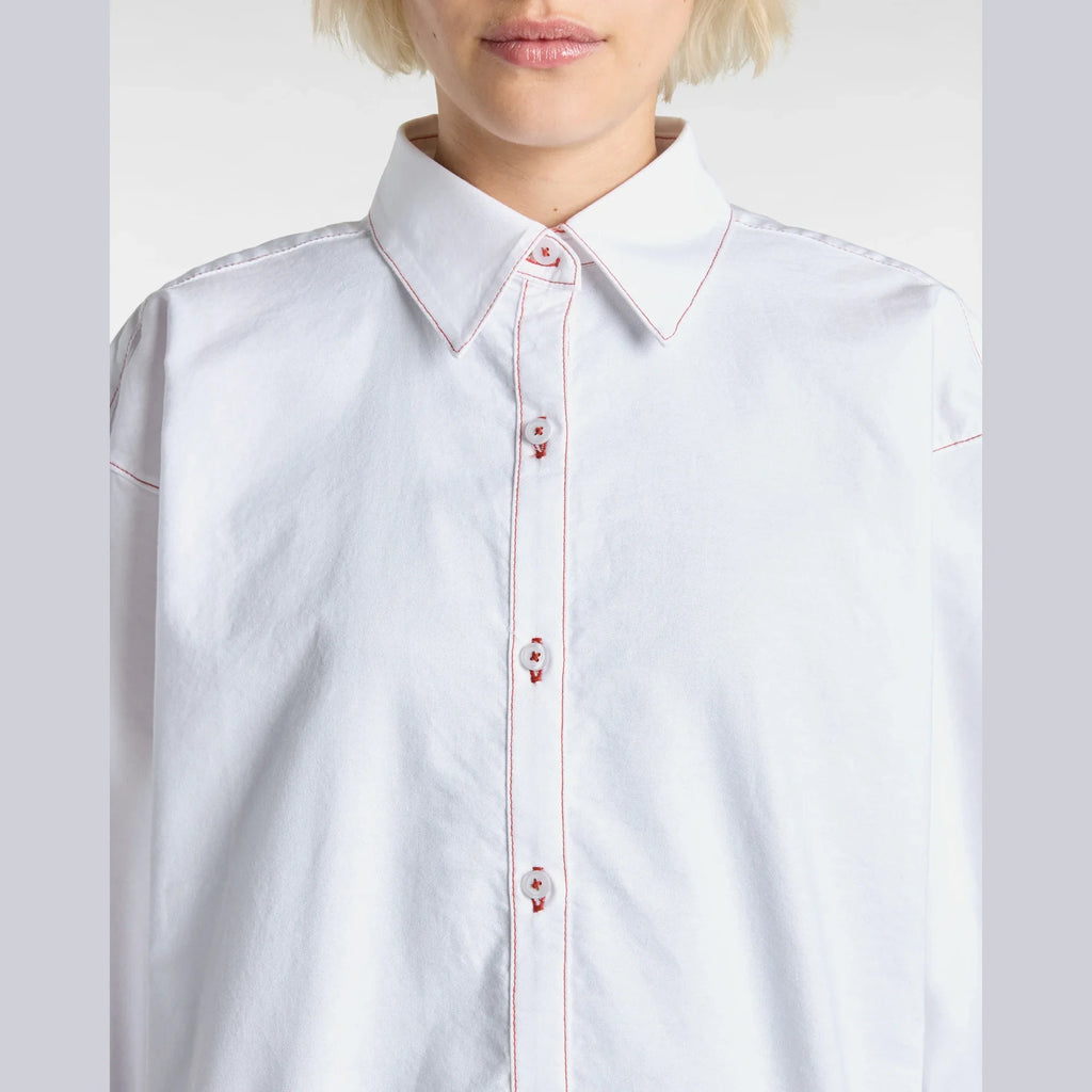 VANS Gillian Graphic Button Down White kép 7