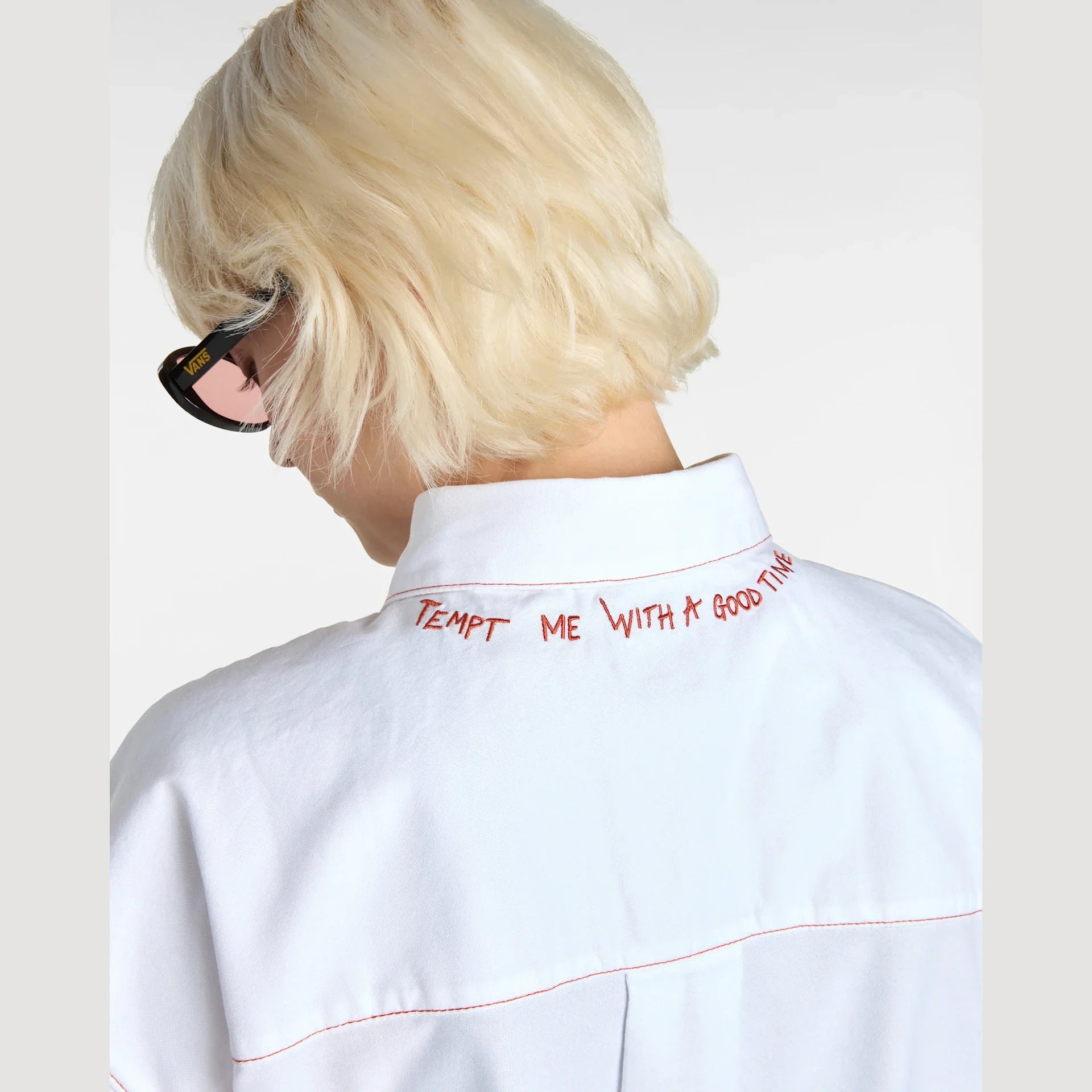 VANS Gillian Graphic Button Down White kép 8