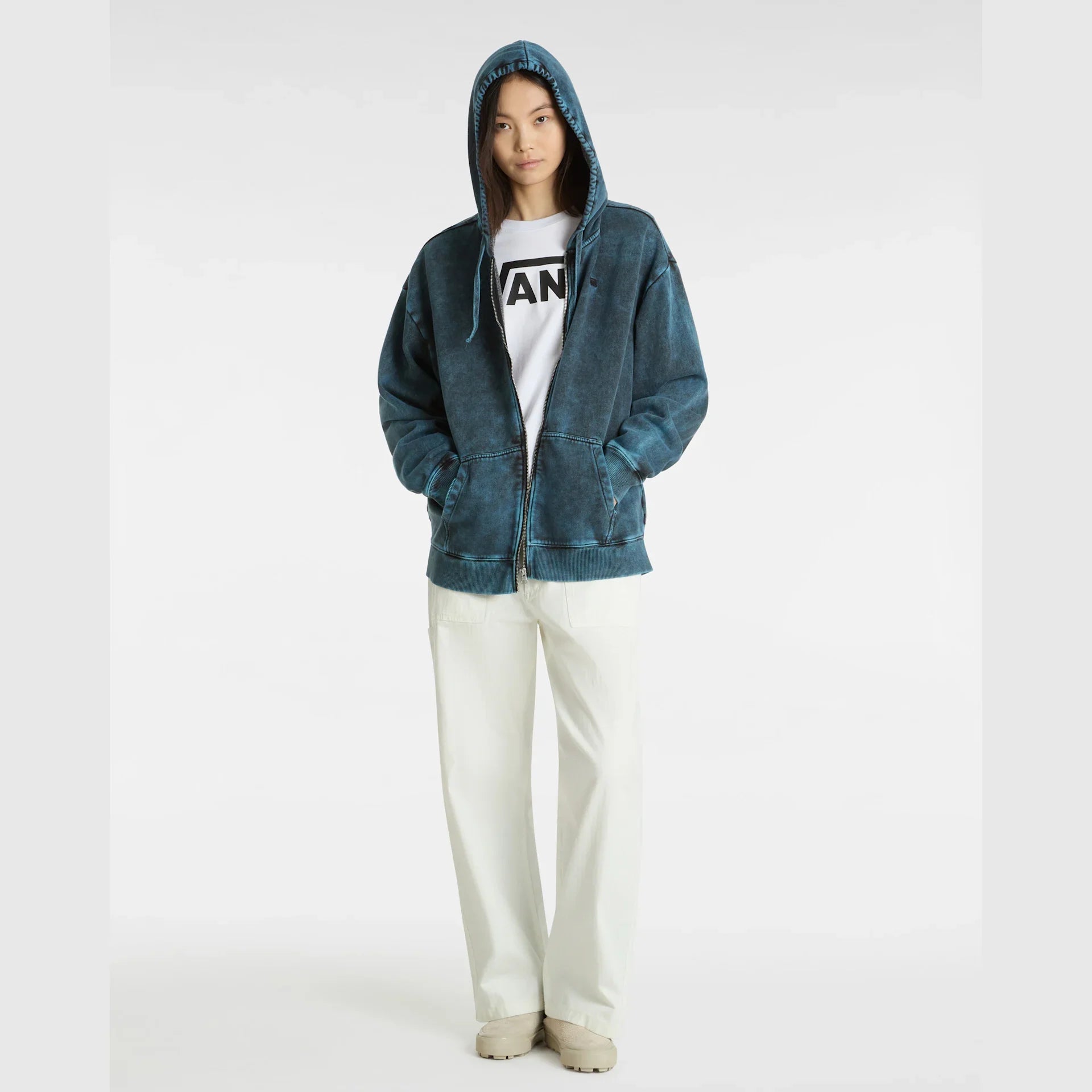VANS Bleachers OS Hoodie Heritage Blue kép 6