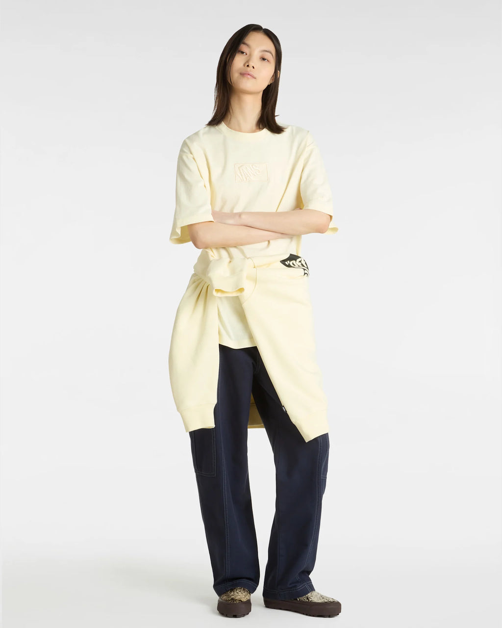 VANS 6oz Canvas Sidewalk Pan PARISIAN NIGHT Nadrág VN000MAZJDU1 - 6