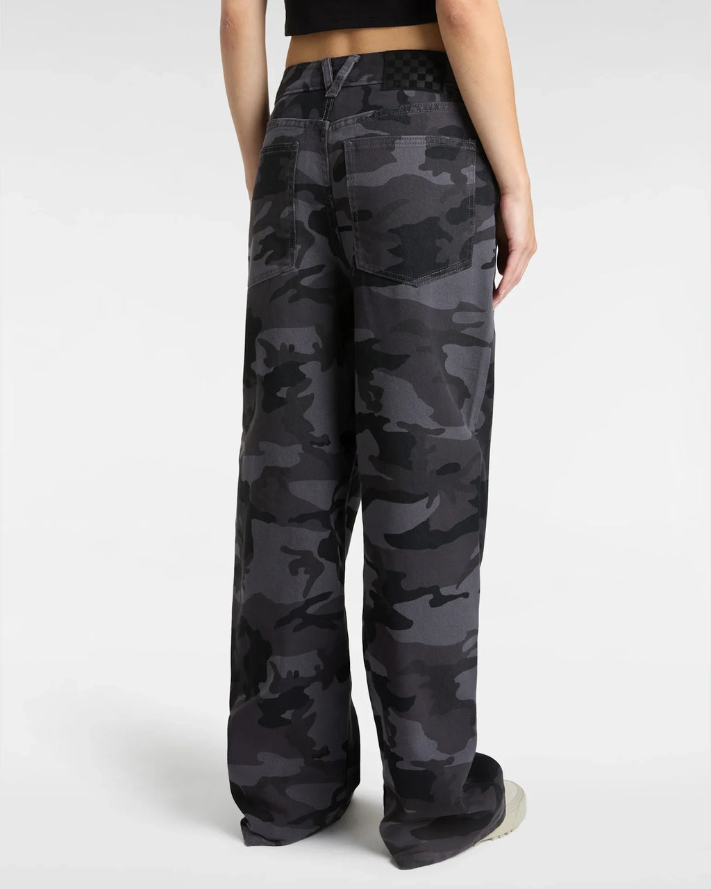 VANS Sirelle Printed Puddle Pants Black/Parisian Night kép 4