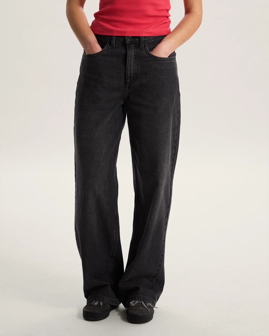 Vans Sirelle 5 Pocket Puddle Pants Black VN000MB5BLK1 - 3