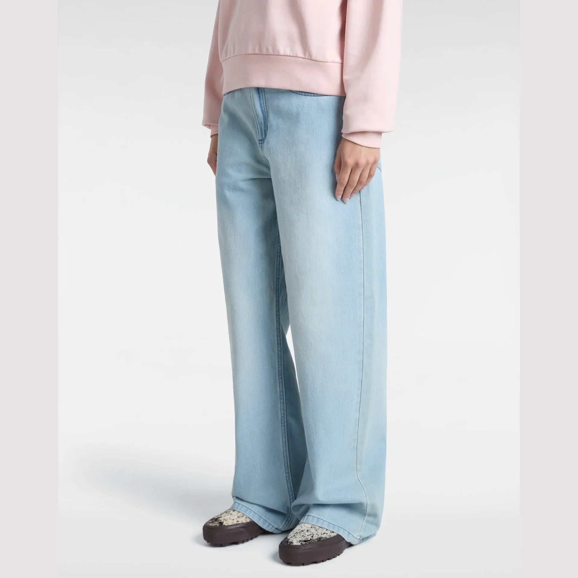 VANS Sirelle 5 Pocket Puddle Pants LIGHT STONEWASH Nadrág kép 3