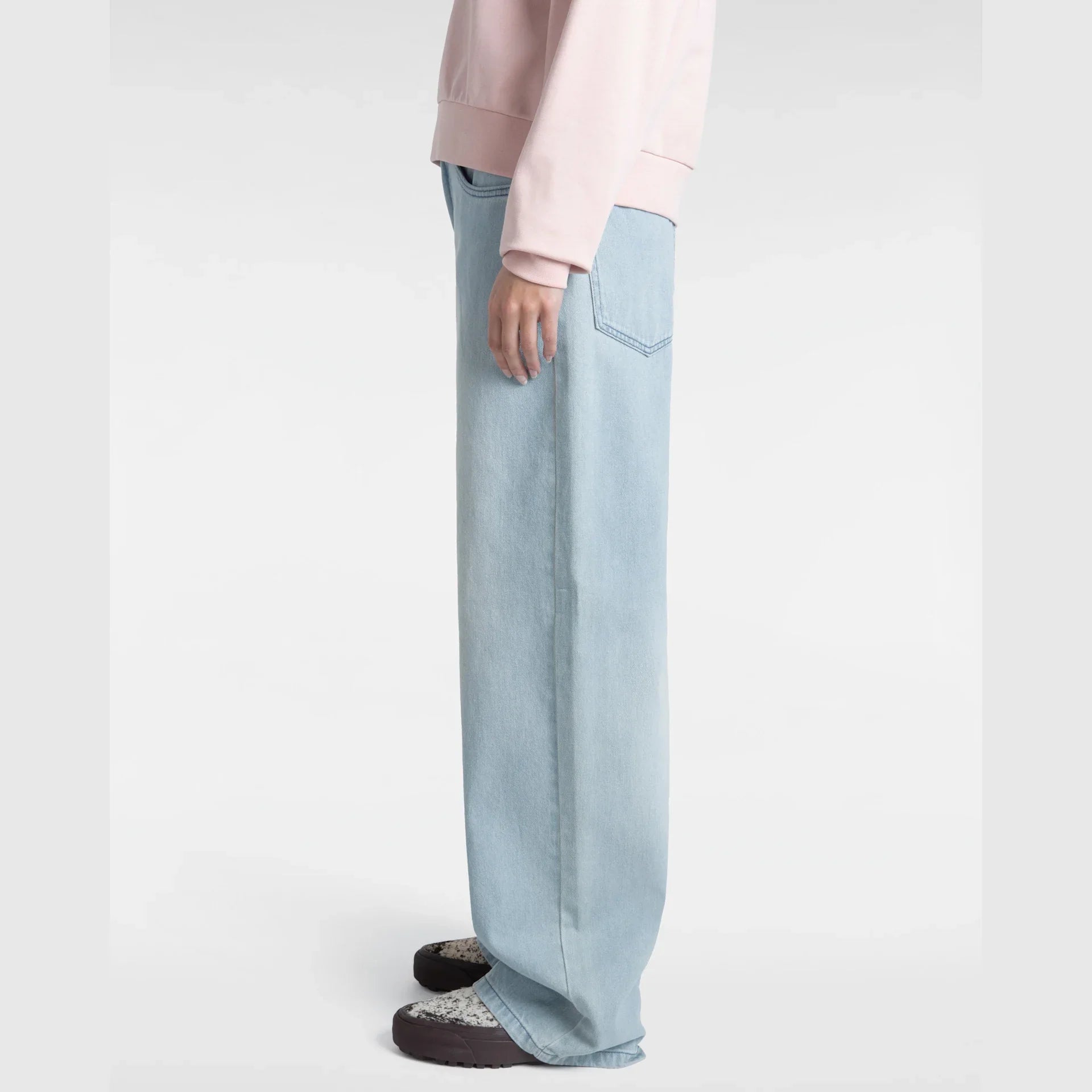 VANS Sirelle 5 Pocket Puddle Pants LIGHT STONEWASH Nadrág kép 5