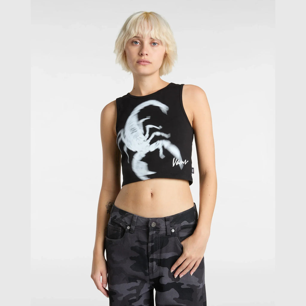 VANS Venom Fitted Crop Tank Black kép 3