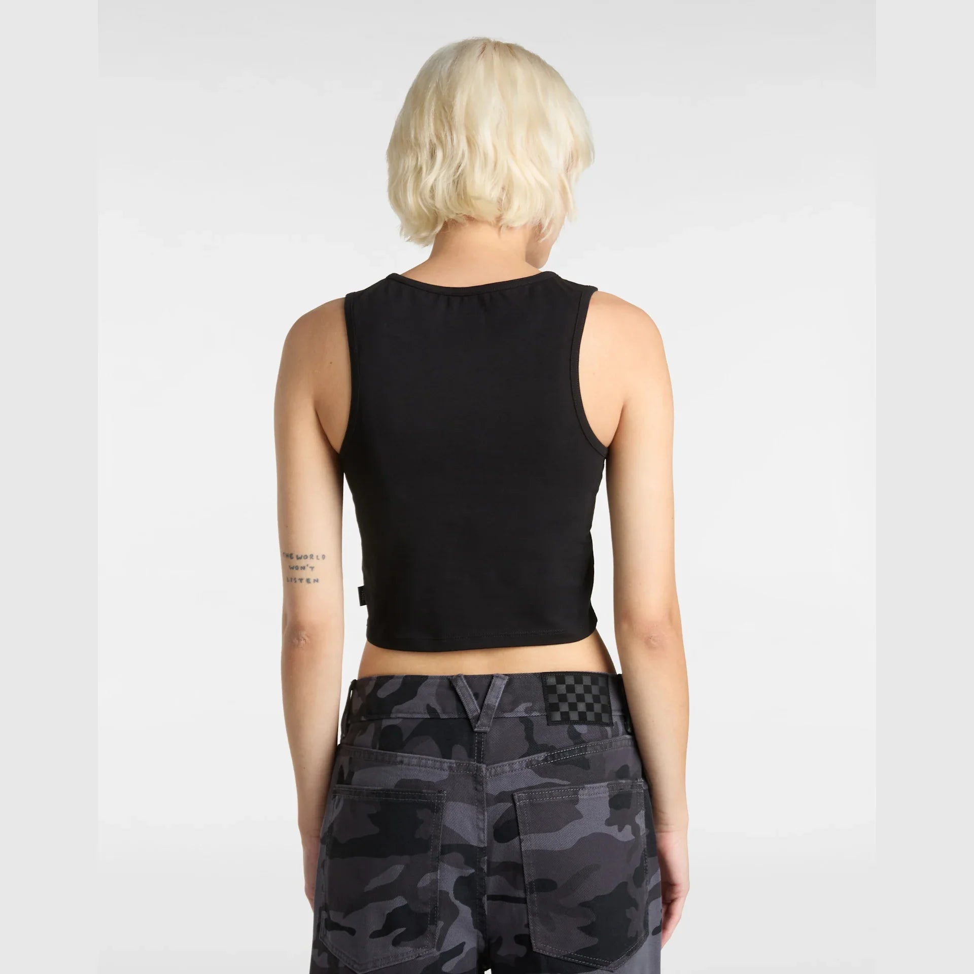 VANS Venom Fitted Crop Tank Black kép 4