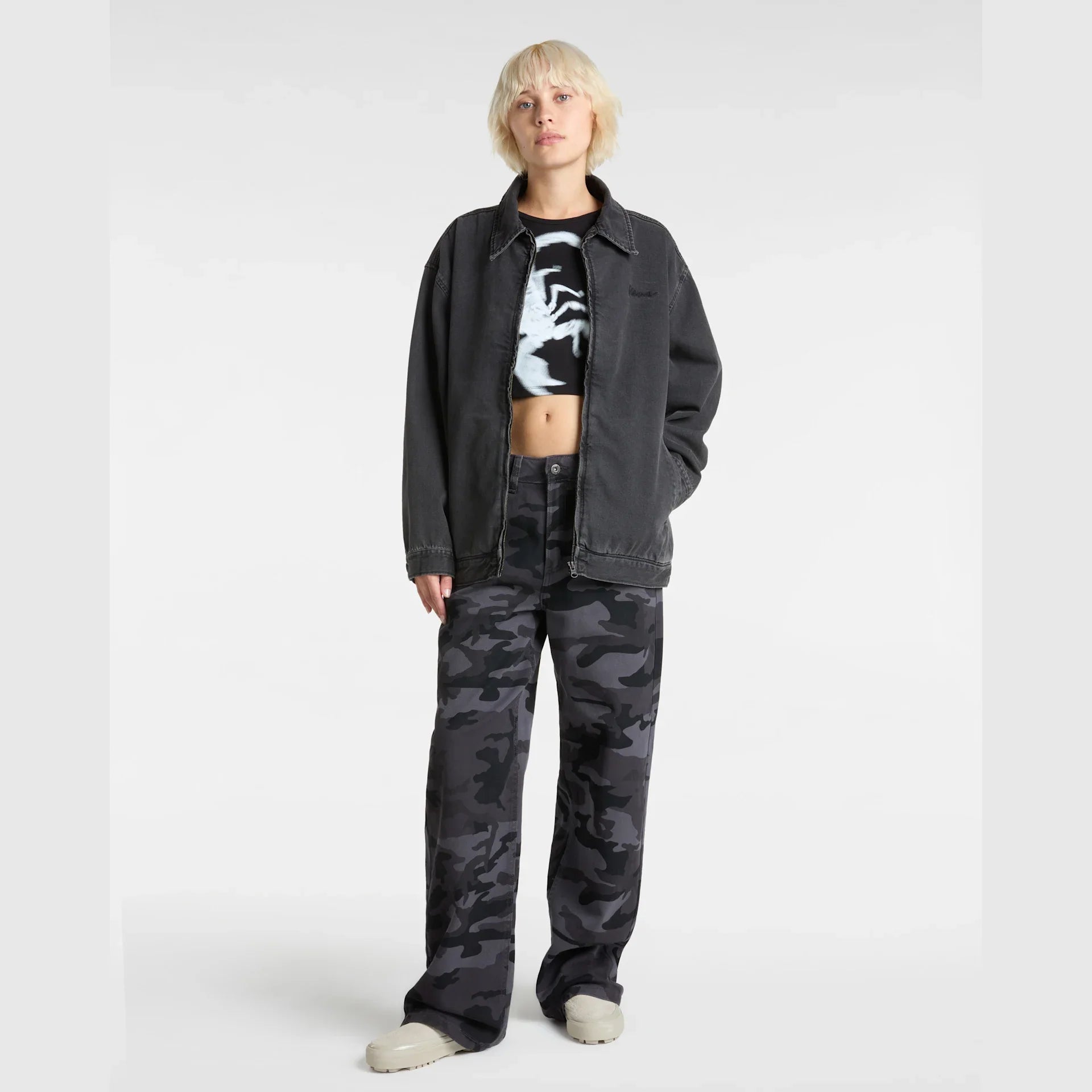 VANS Venom Fitted Crop Tank Black kép 5