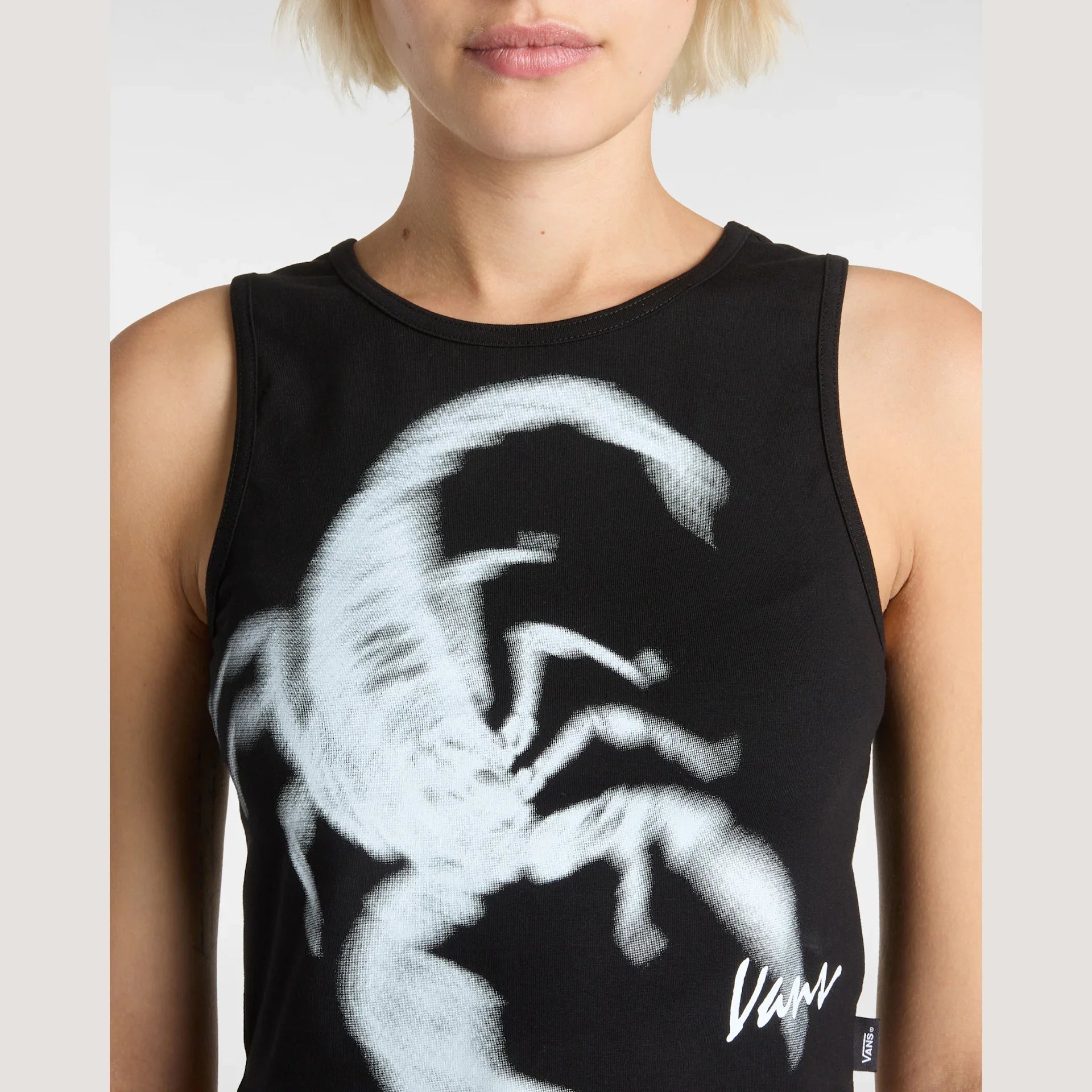 VANS Venom Fitted Crop Tank Black kép 6
