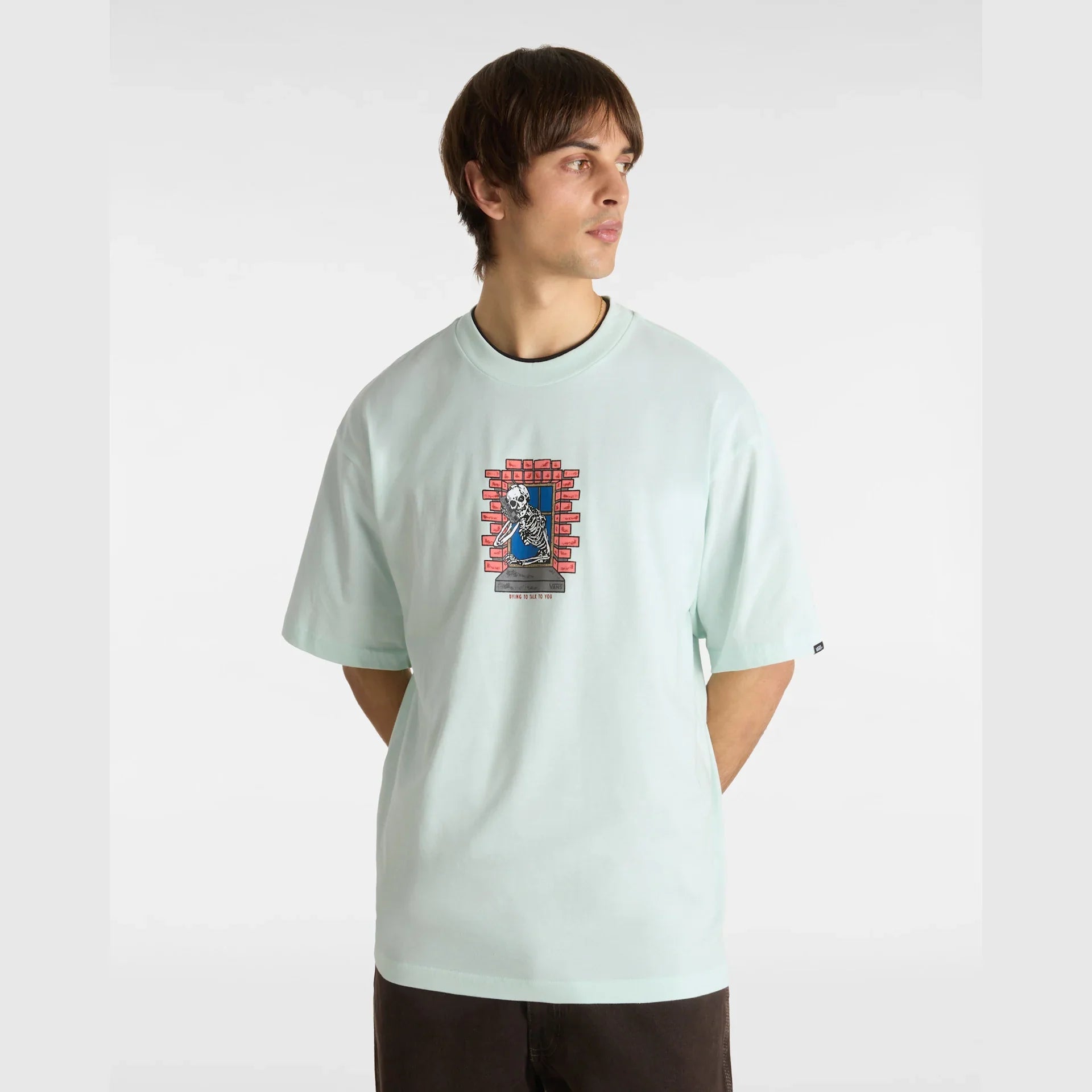 VANS Skull Window SS HINT OF MINT kép 3