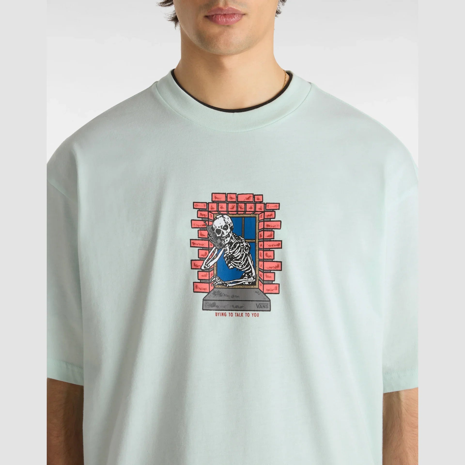 VANS Skull Window SS HINT OF MINT kép 6