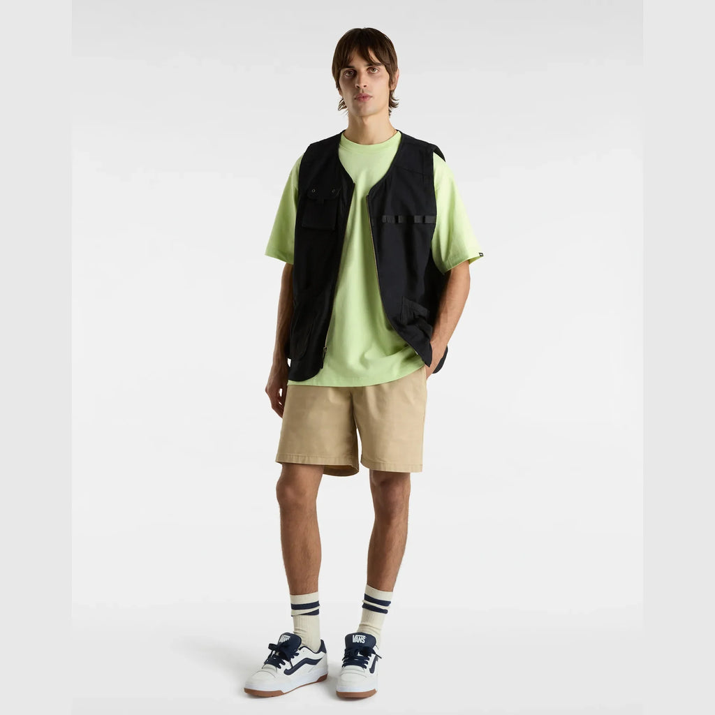 VANS SKULL LA SHAKA LOOSE SS SHADOW LIME kép 5