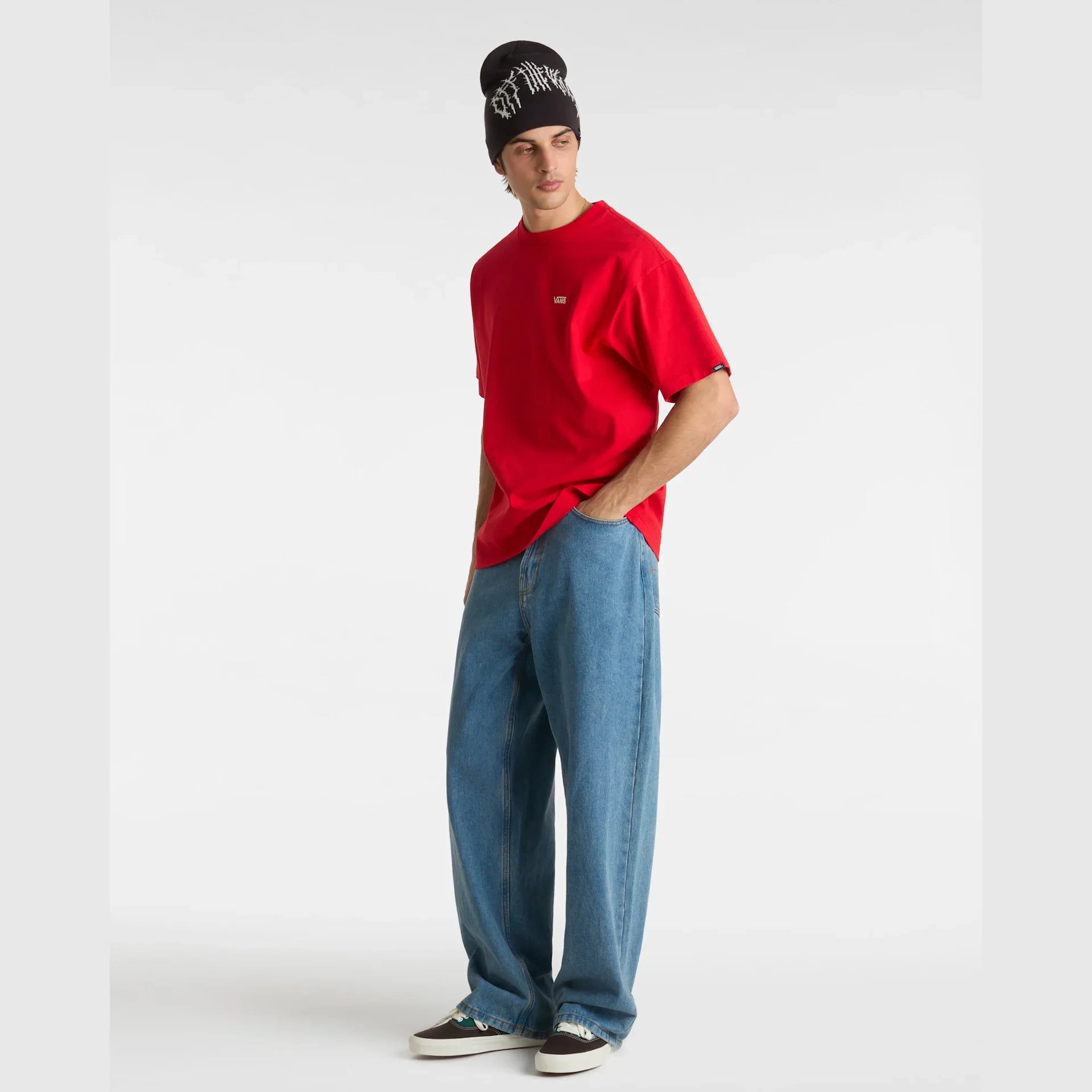 VANS LEFT CHEST II LOOSE SS RACING RED Póló kép 5