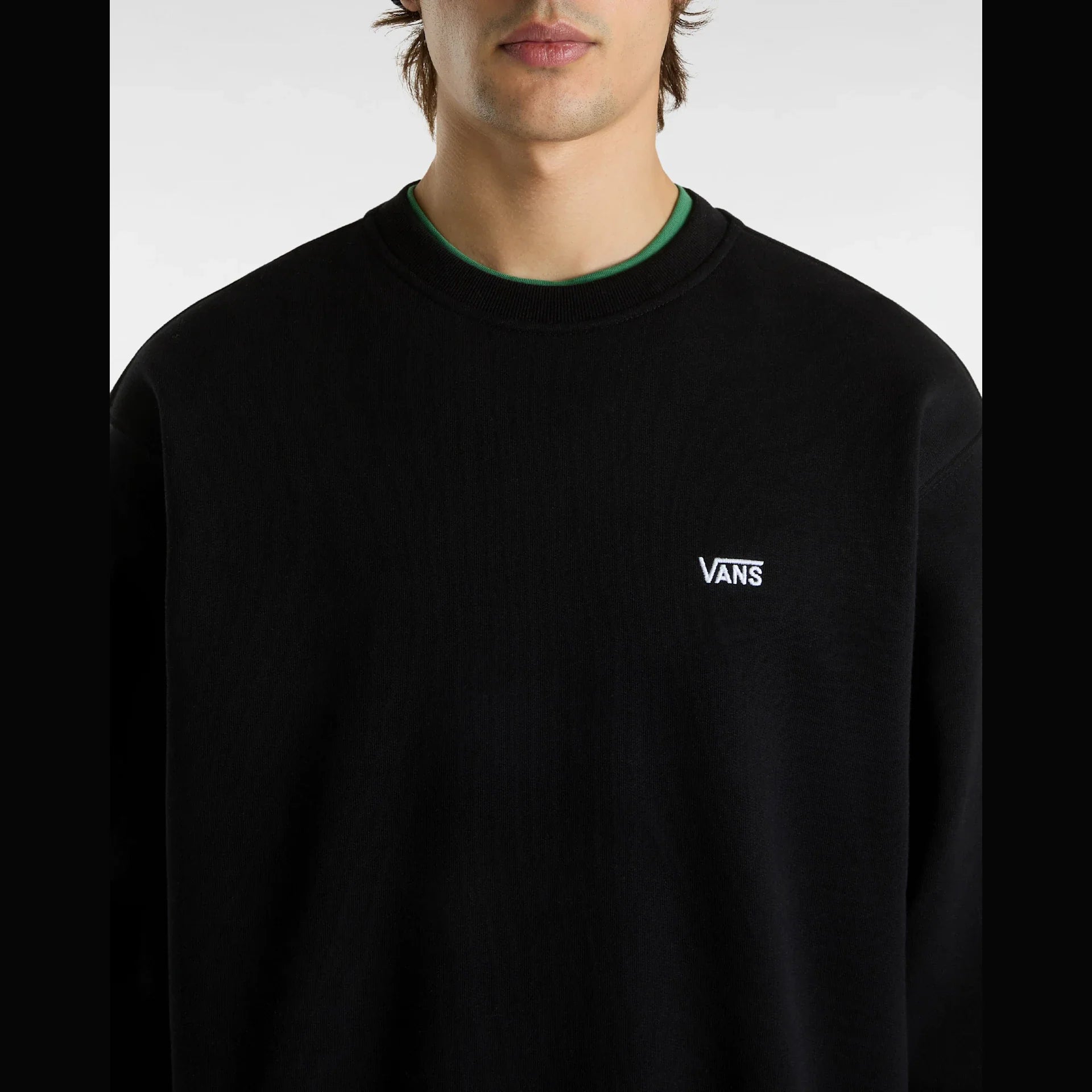 VANS LEFT CHEST II LOOSE CREW Black Póló kép 6
