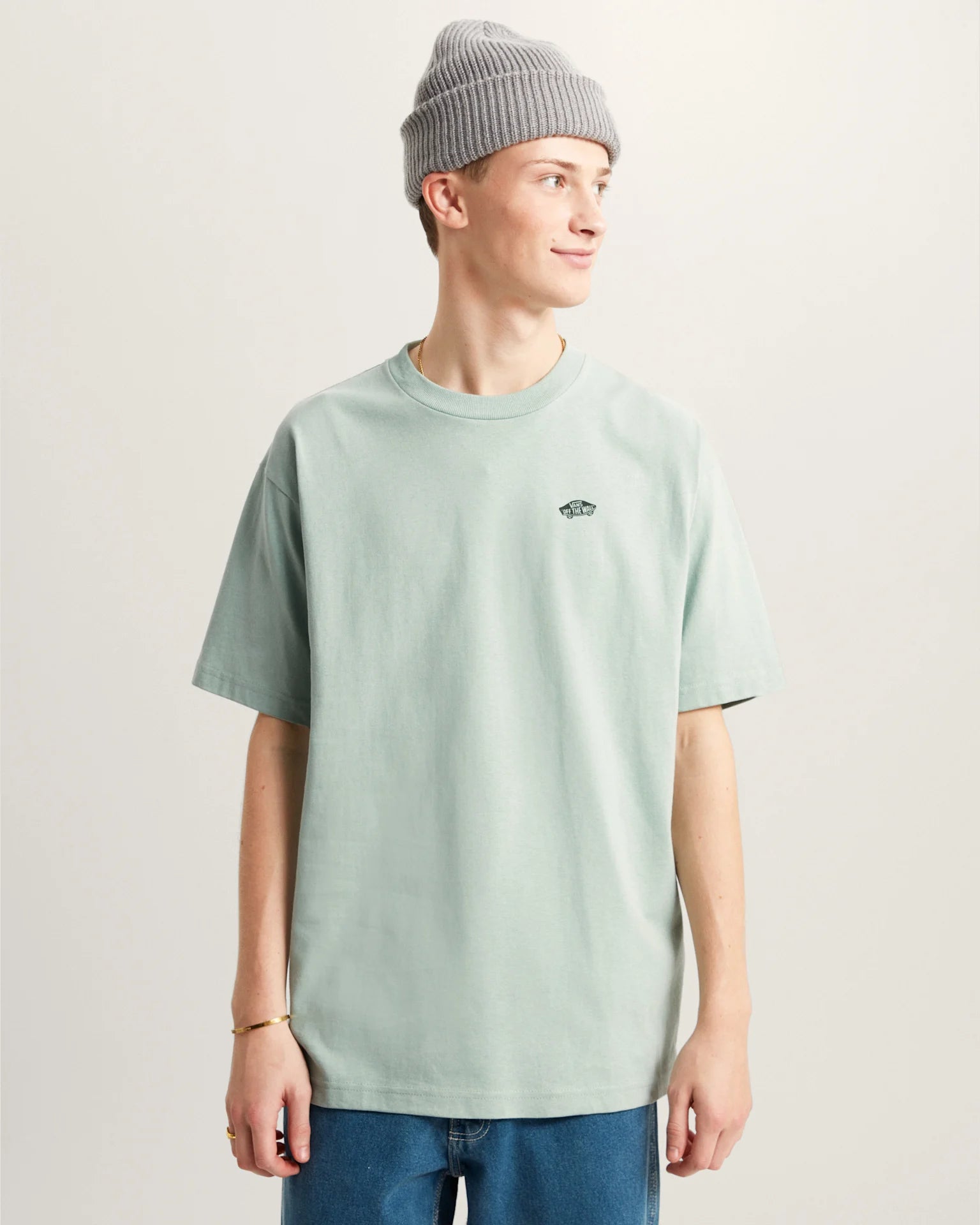 VANS STYLE 76 II LOOSE SS TEE Gray Olive Póló VN000P50EMW1 - 3