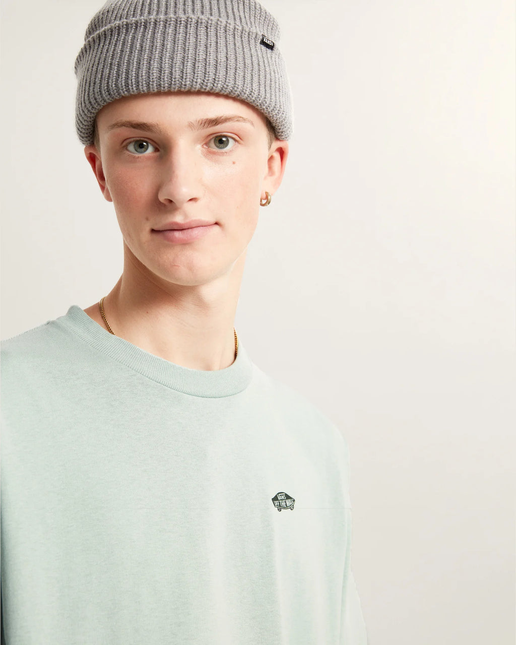 VANS STYLE 76 II LOOSE SS TEE Gray Olive Póló VN000P50EMW1 - 6