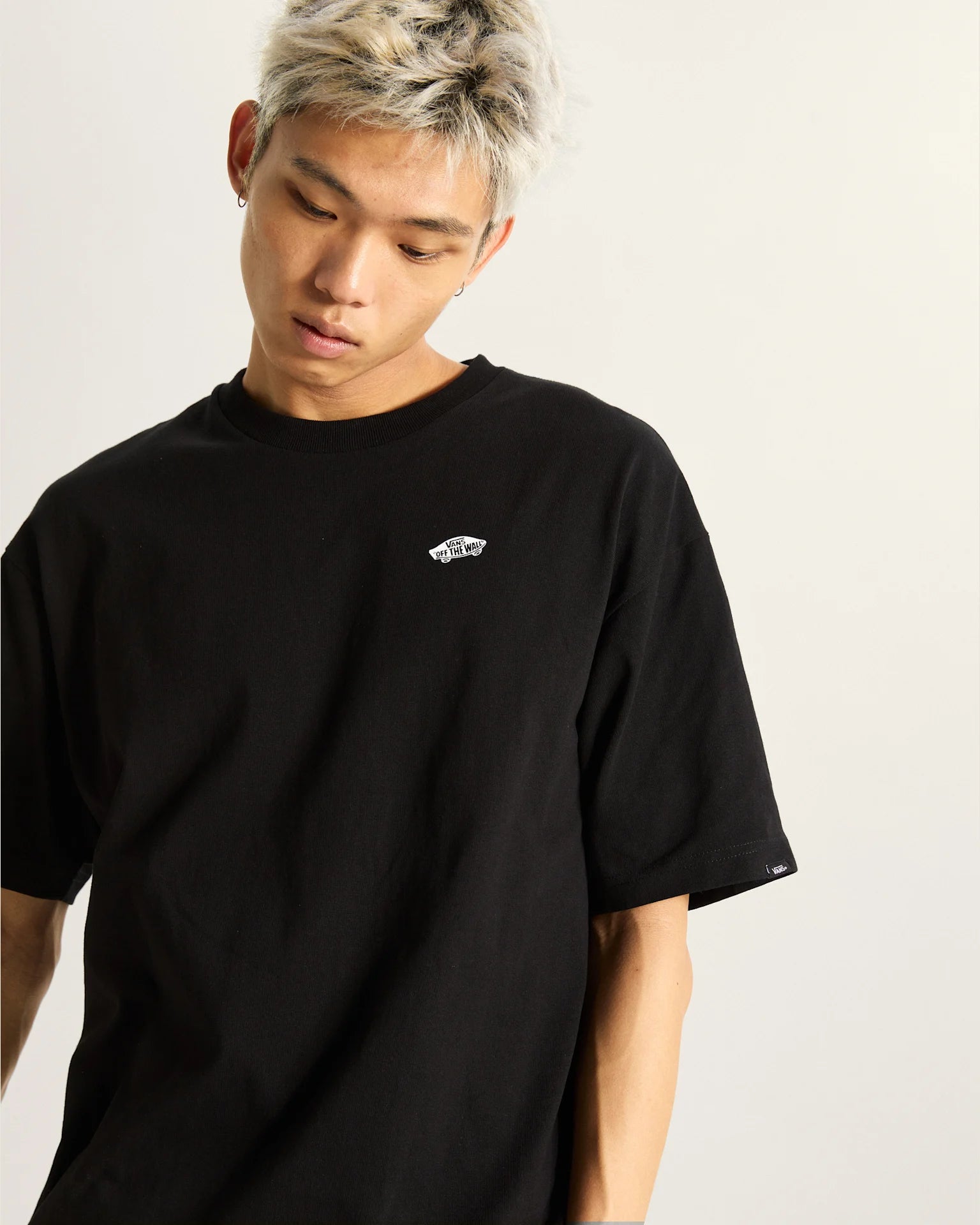 VANS STYLE 76 II LOOSE SS TE Black/White Póló VN000P50Y281 - 6