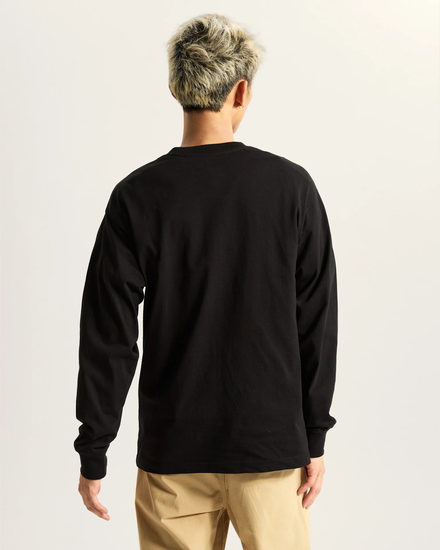 VANS SALTON LOOSE LS Black Pulóver VN000P57BLK1 - 4