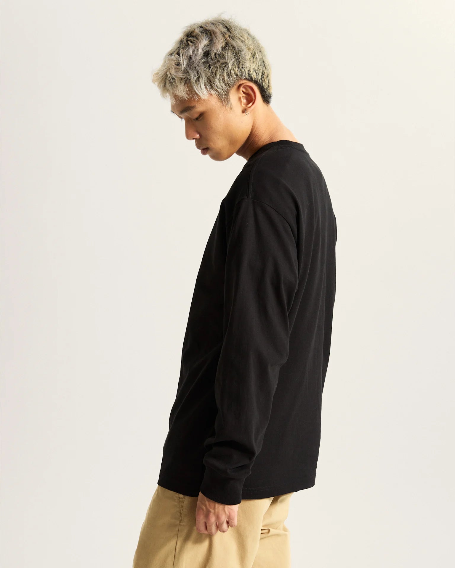 VANS SALTON LOOSE LS Black Pulóver VN000P57BLK1 - 5