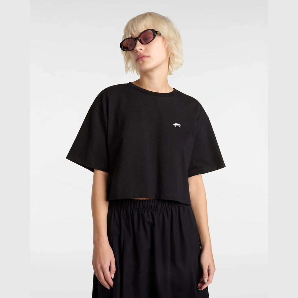 VANS W SALTON RELAX CROP SS Black Póló kép 3