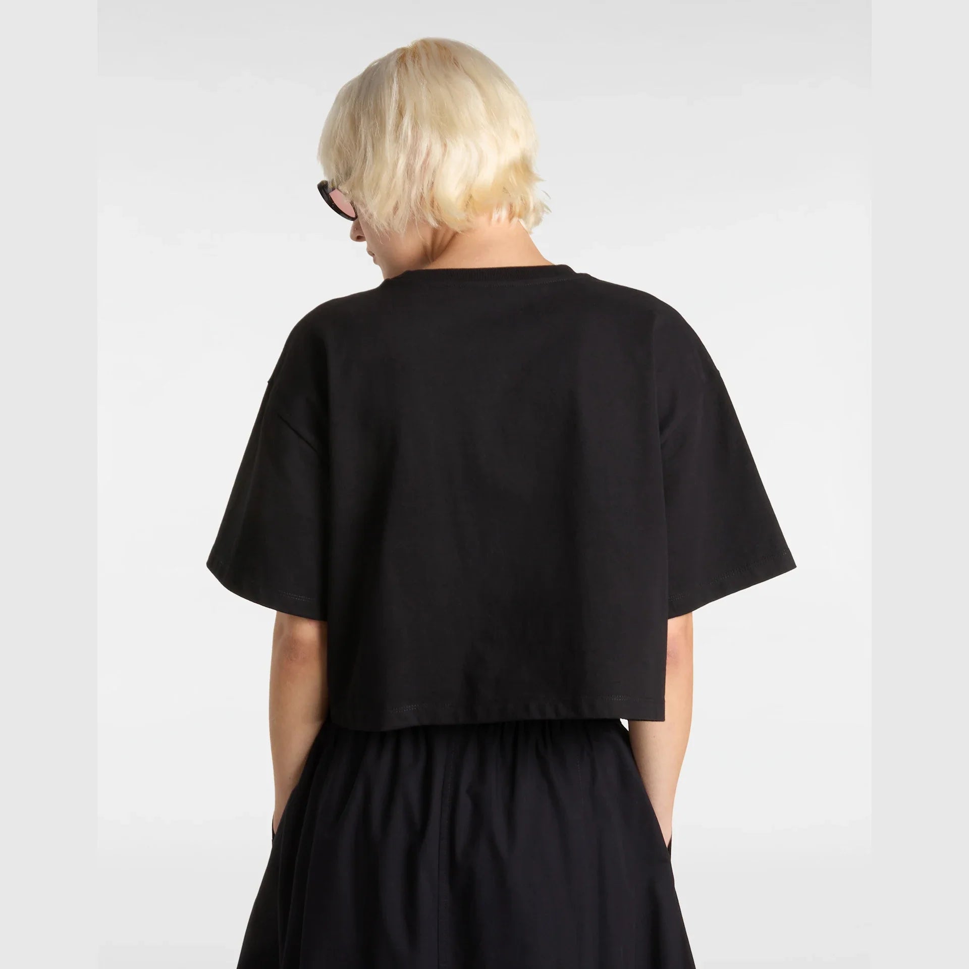 VANS W SALTON RELAX CROP SS Black Póló kép 4