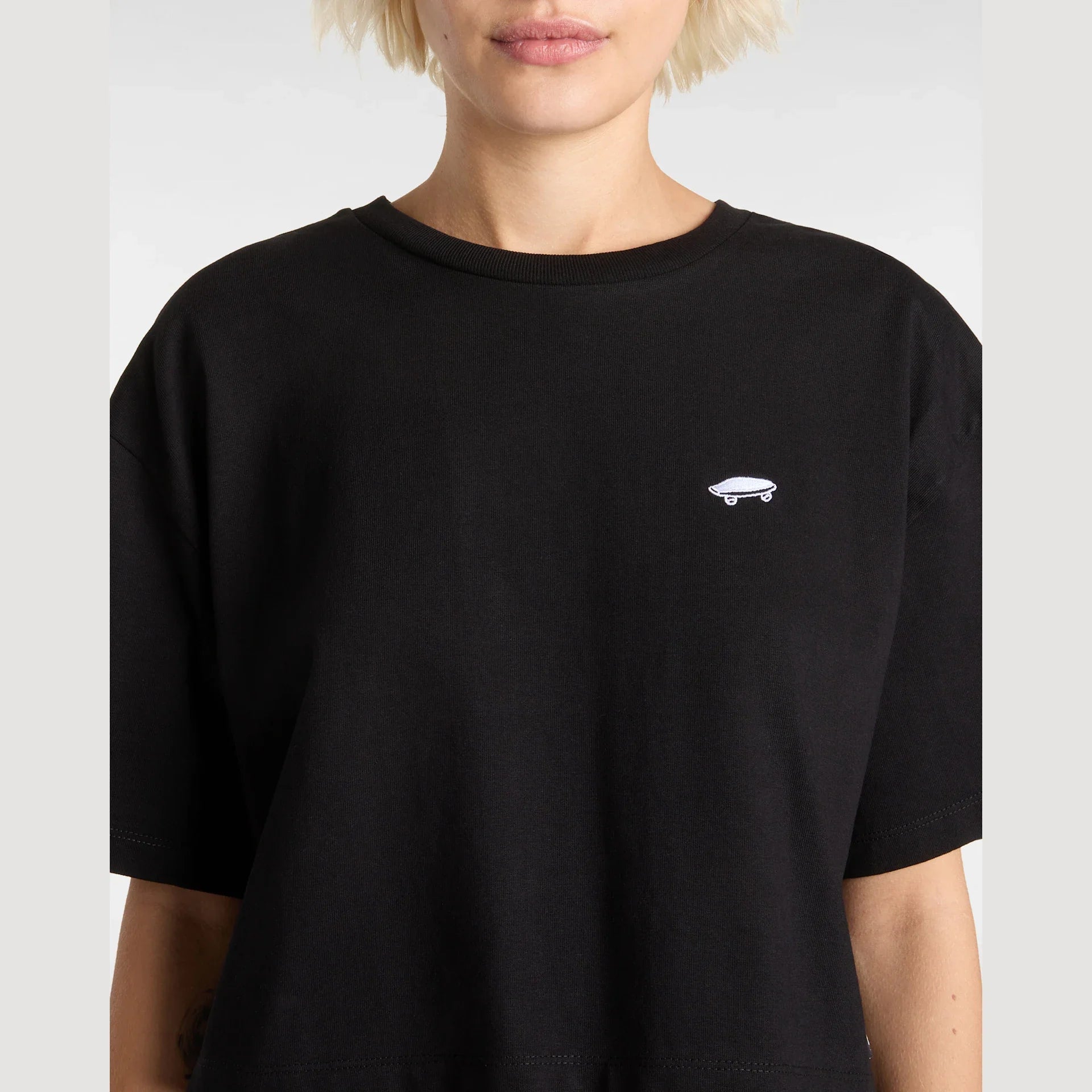 VANS W SALTON RELAX CROP SS Black Póló kép 6