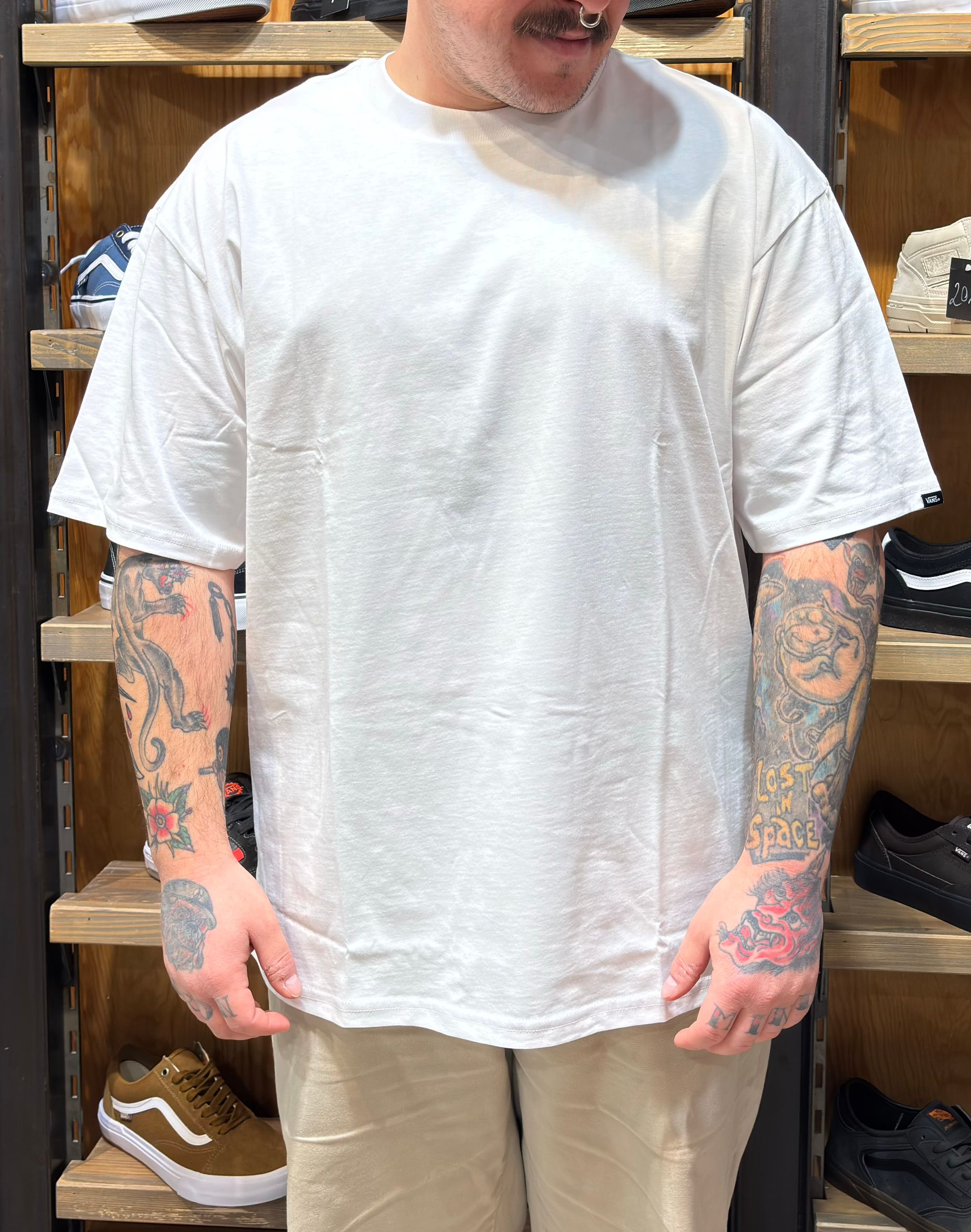 VANS VANS MRKT LOOSE SS White Póló VN000P65WHT1