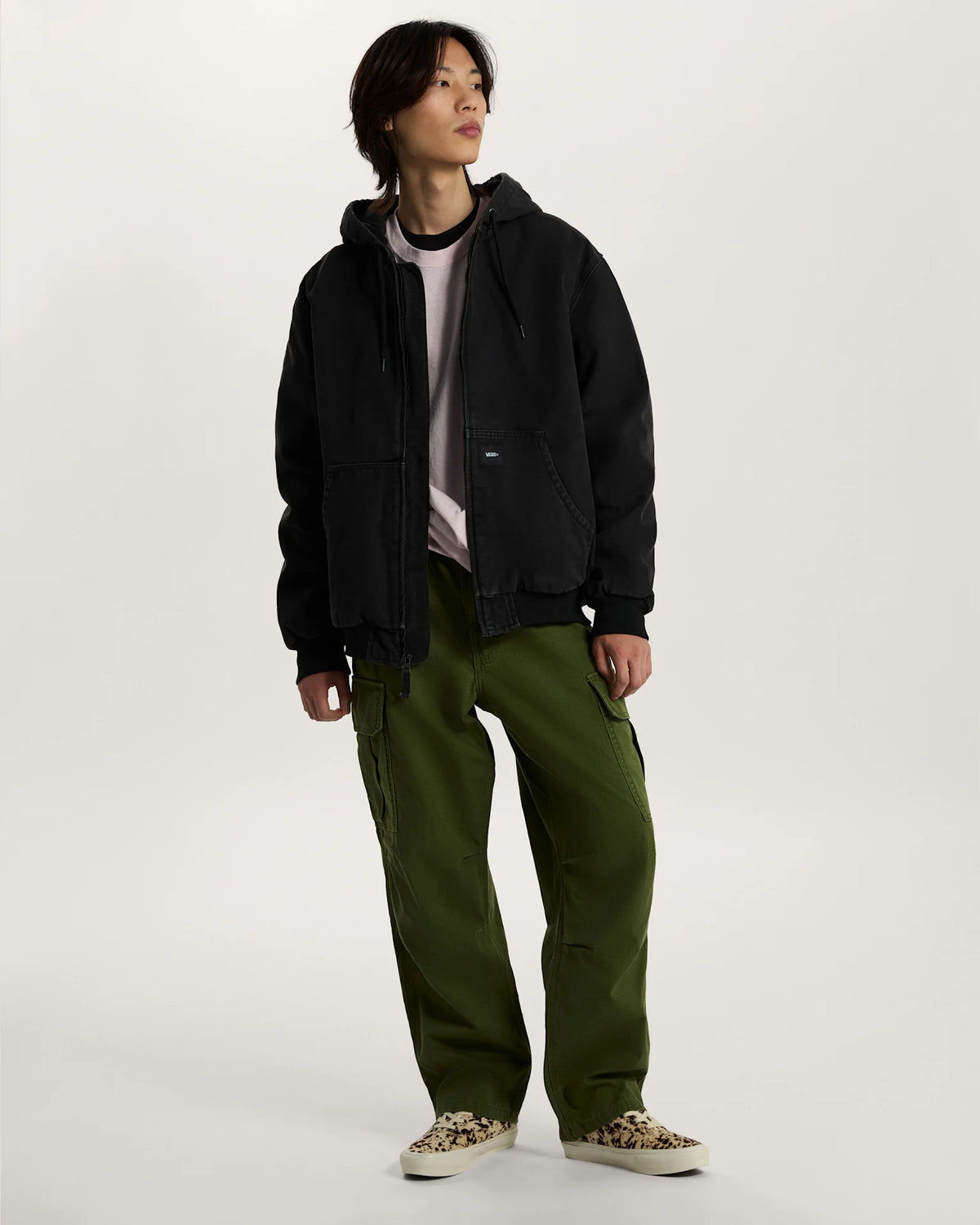 Vans Workwear Canvas Full Zip Jacket Black VN000P79BLK1 - 6