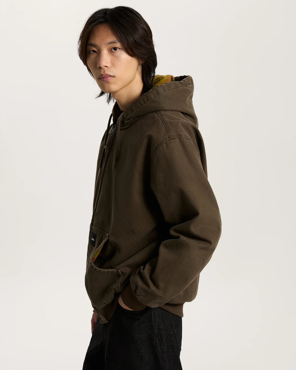 Vans Workwear Canvas Full Zip Jacket Coal Brown VN000P79EMP1 - 5