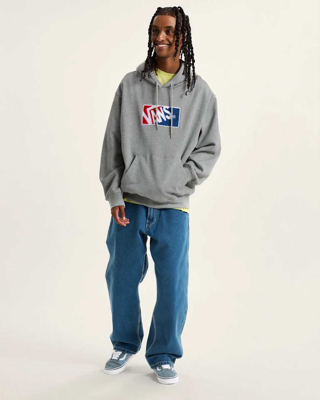 VANS Original Standards 2-Tone Pullover Cement Heather Pulóver VN000P8A02F1 - 6