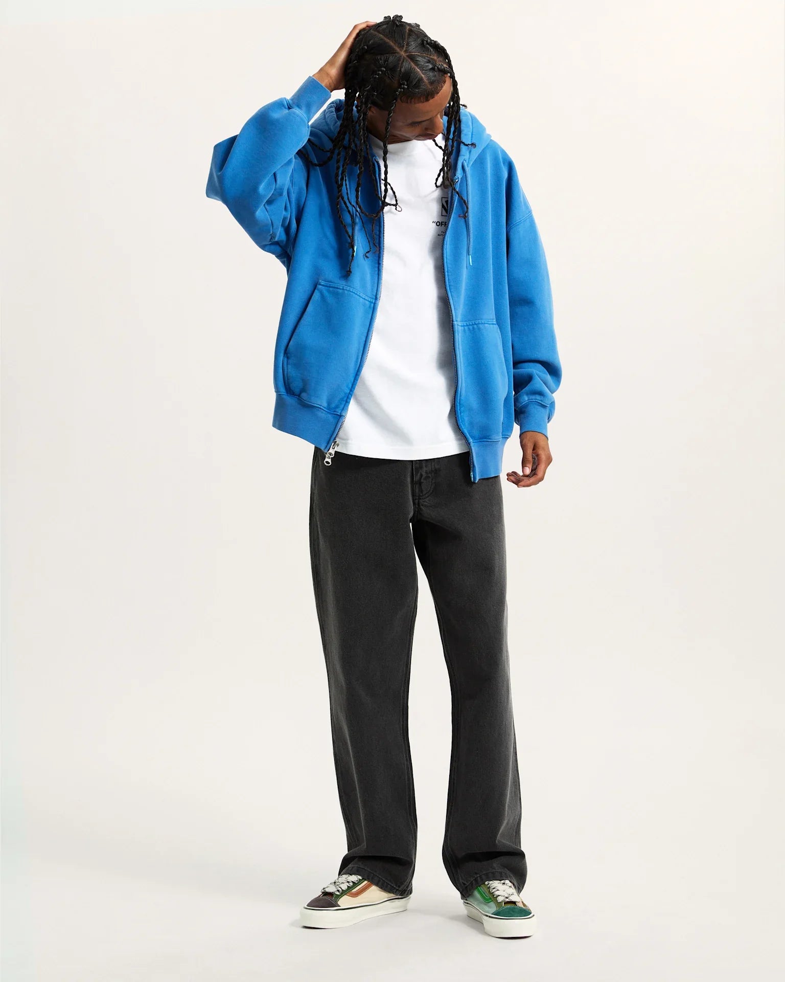 VANS LX Zip Hoodie True Blue kép 5