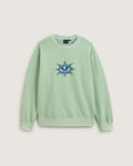 VANS Star Checker Crew Gray Olive Zokni VN000PAUEMW1 - 1