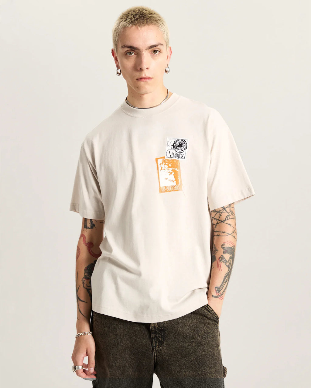 VANS Punk Patch SS Taupe Mist kép 3