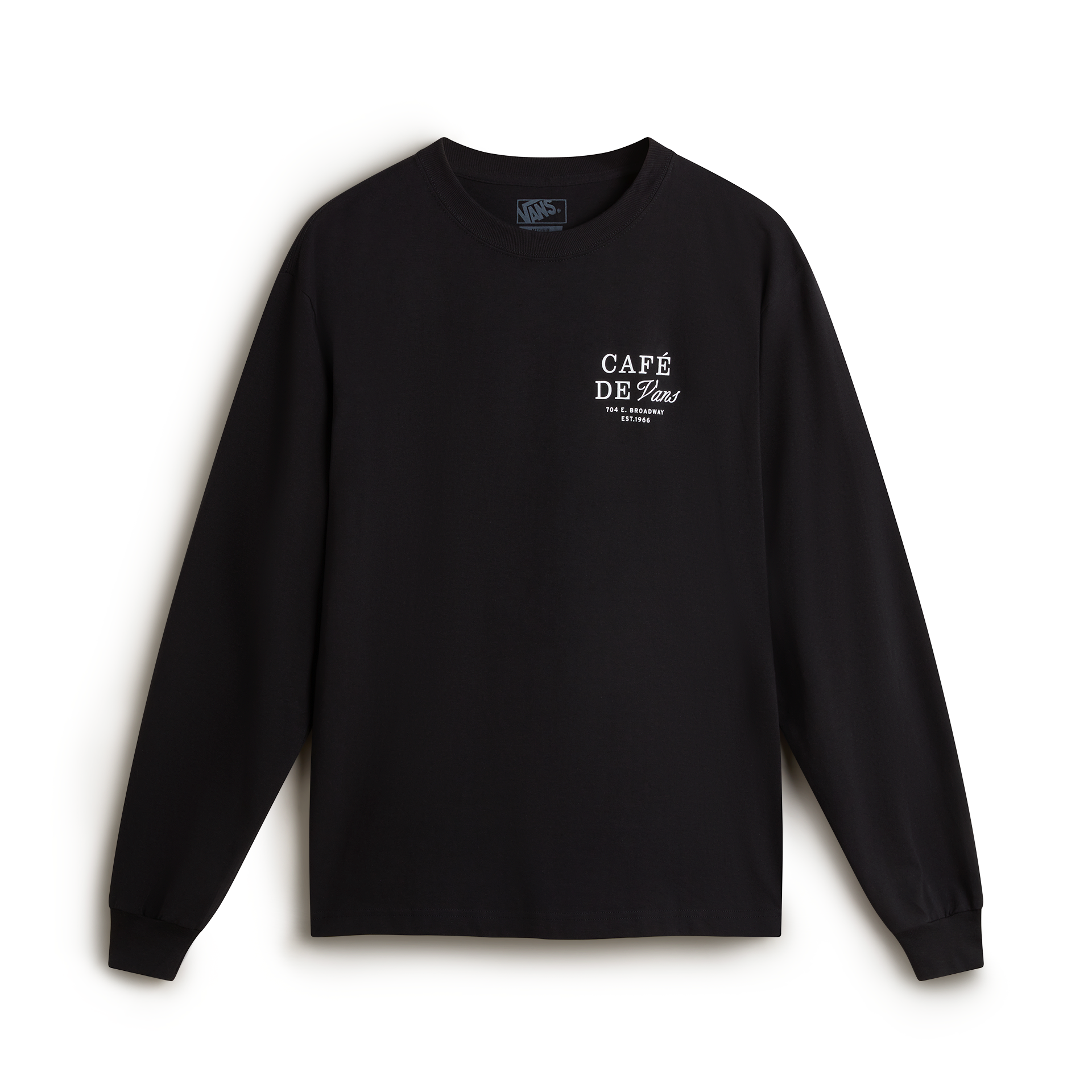 VANS Cafe Vans LS Black kép 2