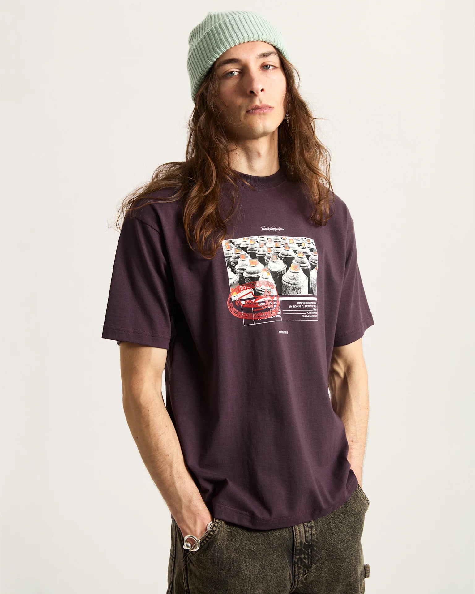 VANS Style Tips SS Dark Port Póló VN000PCXEMS1 - 3